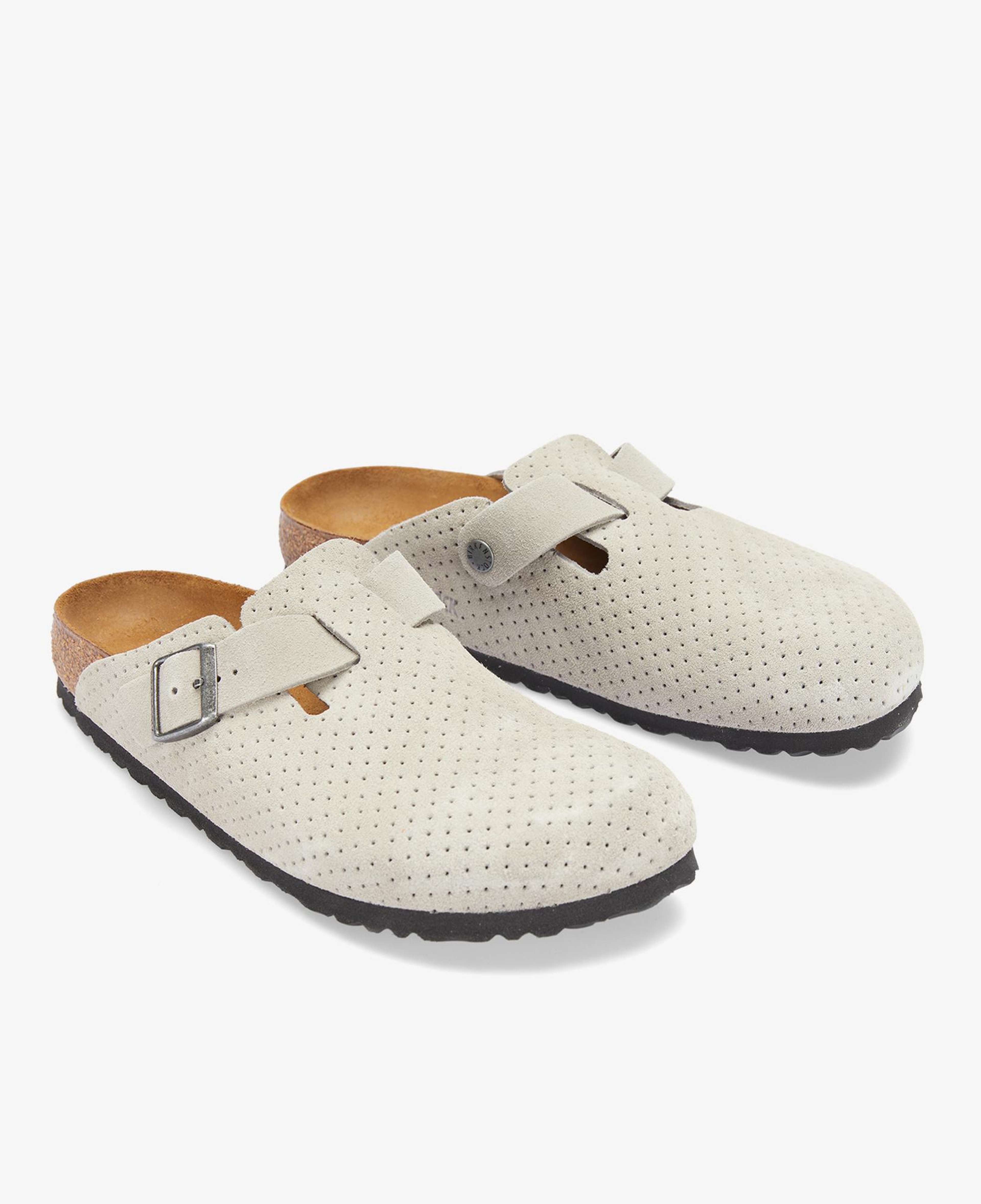 Birkenstock Boston Vl Dotted Erkek Gri Terlik