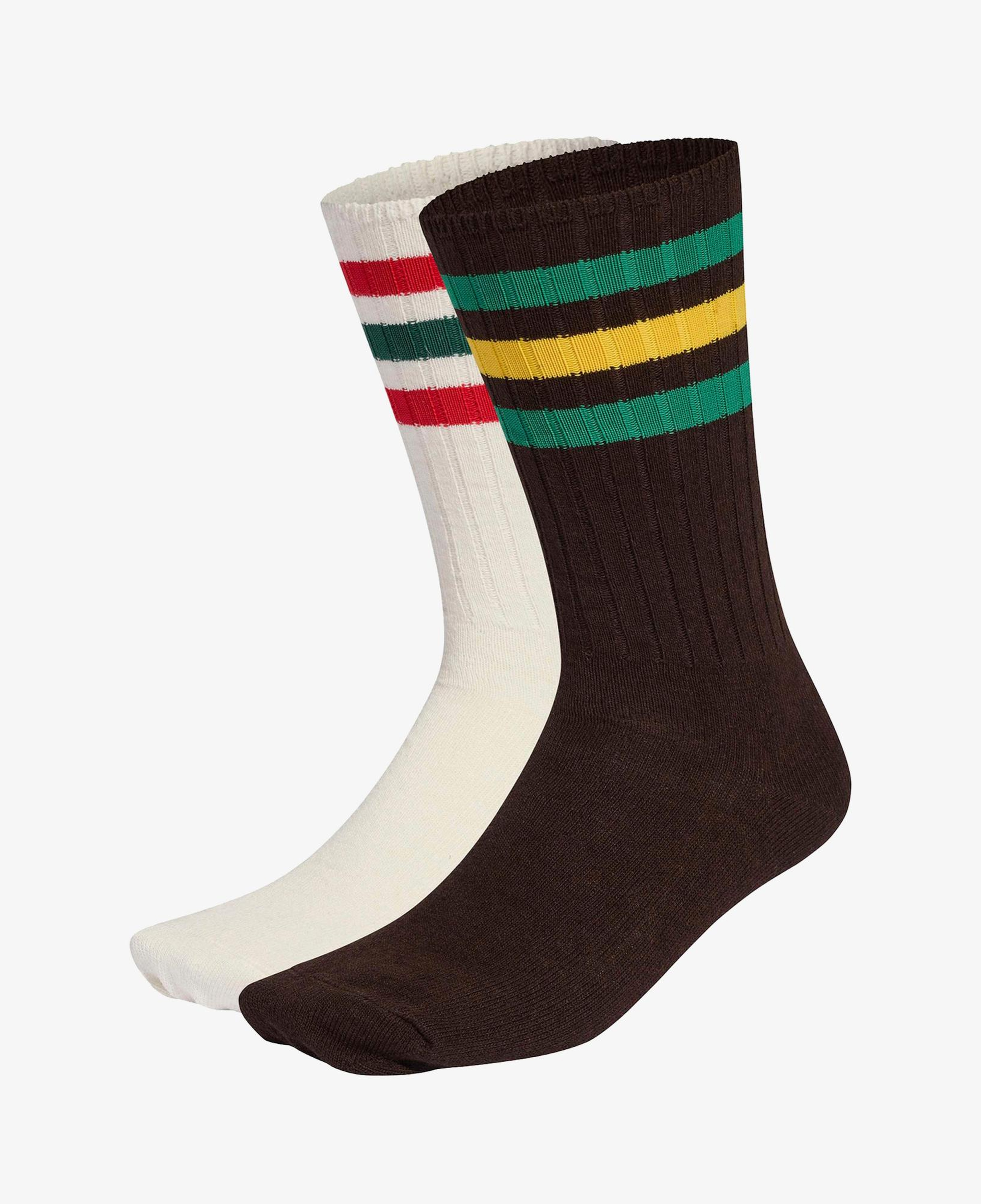 adidas 3S Rib Crew Unisex Beyaz 2'li Çorap