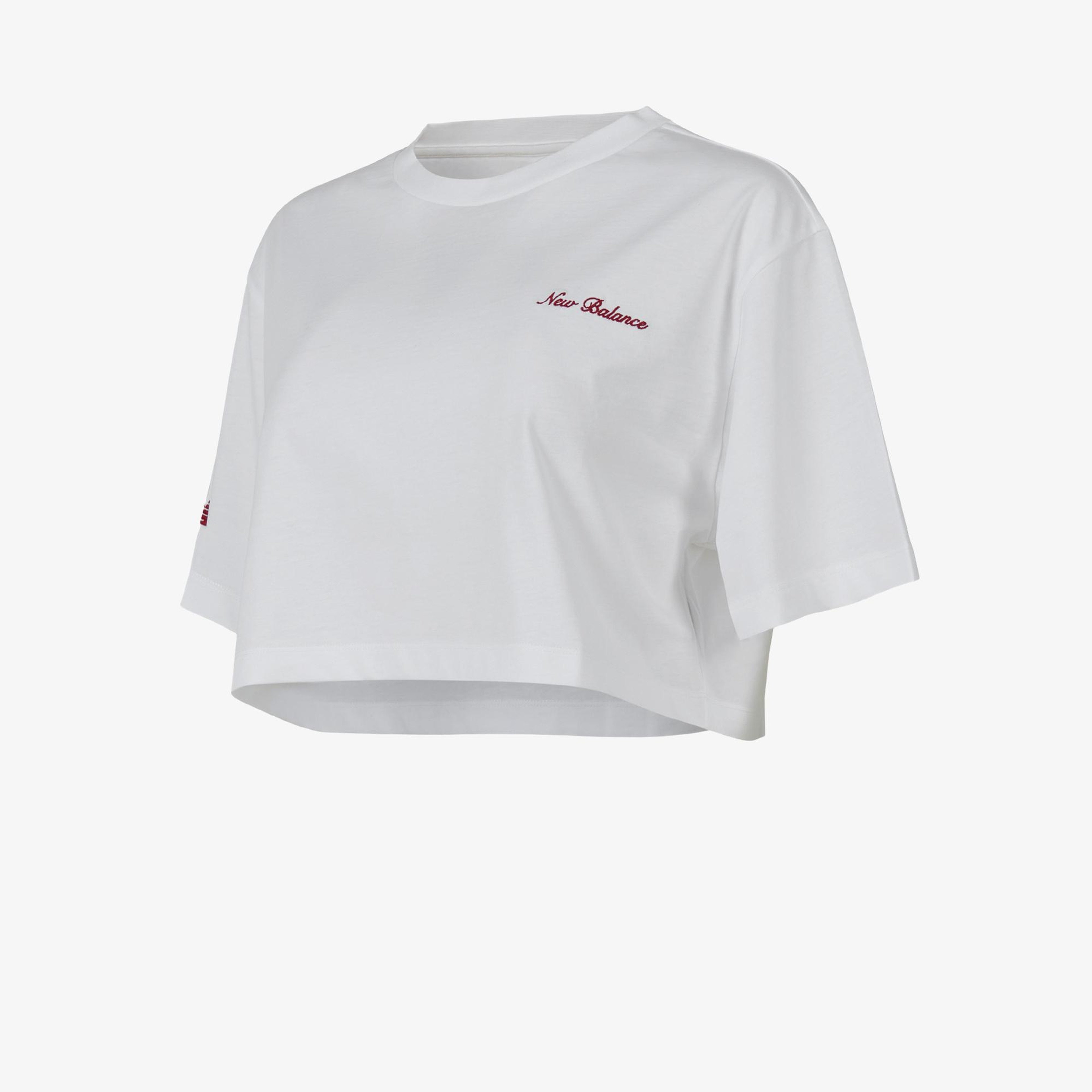 New Balance WNT1609 Lifestyle Kadın Beyaz T-Shirt