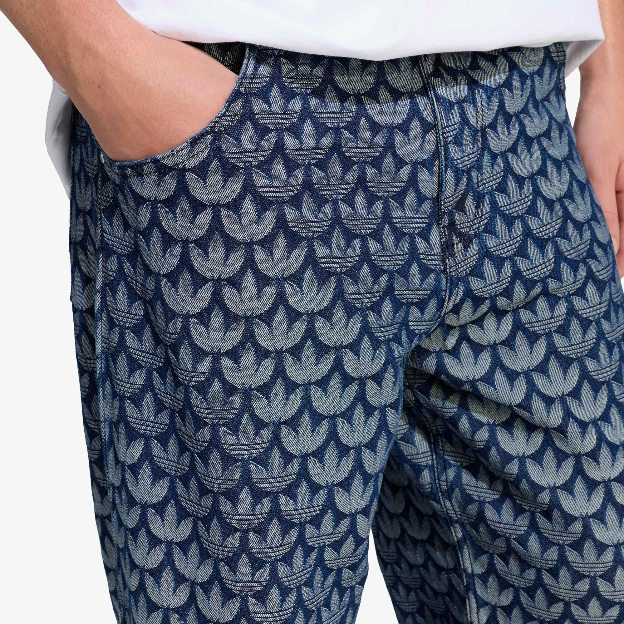 adidas Monogram Erkek Mavi Eşofman Altı