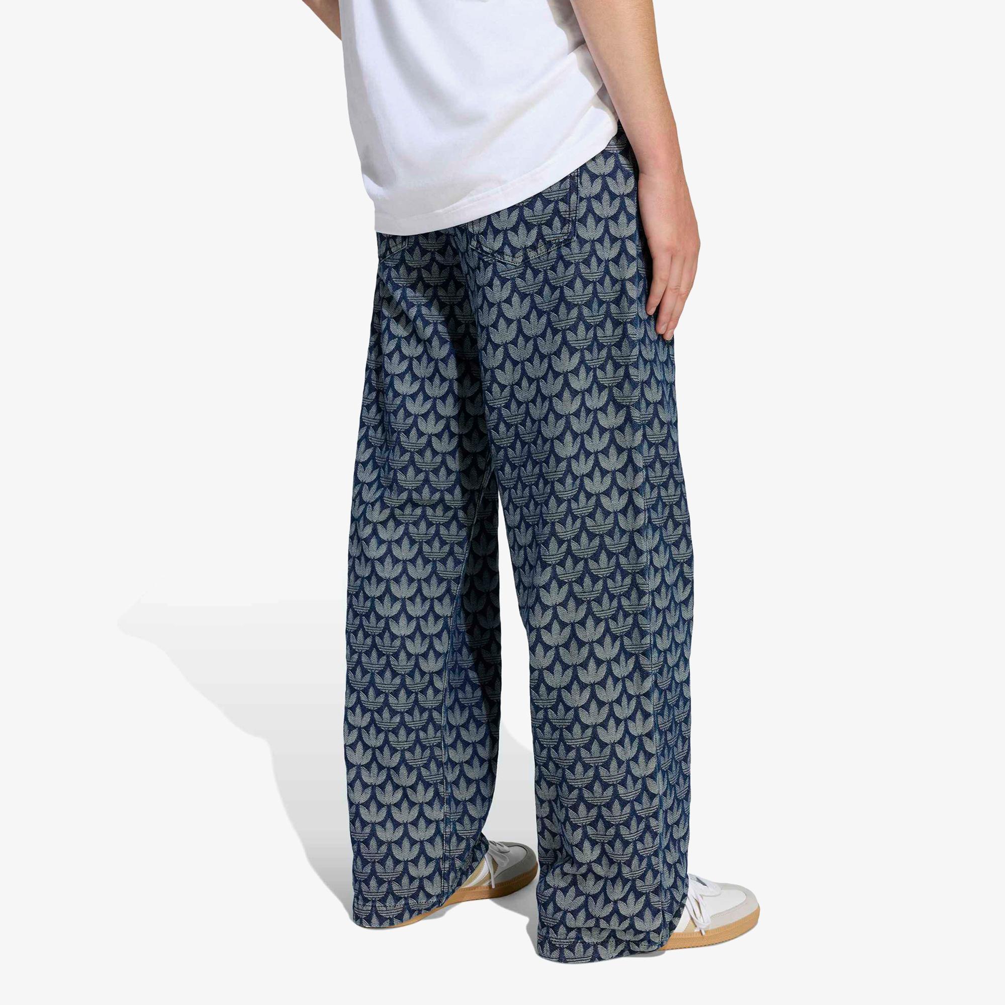 adidas Monogram Erkek Mavi Eşofman Altı