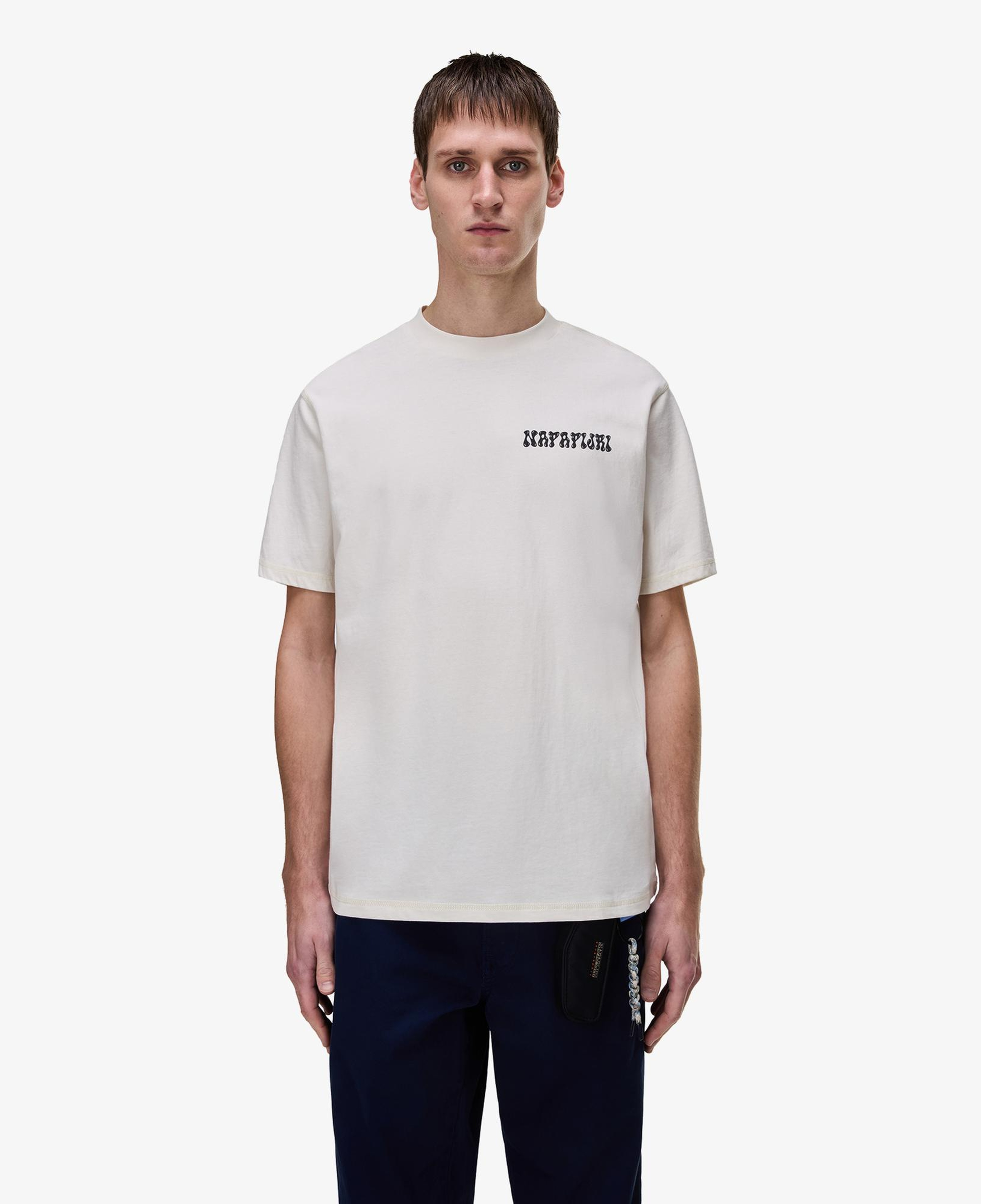 Napapijri S-Sol Erkek Beyaz T-Shirt