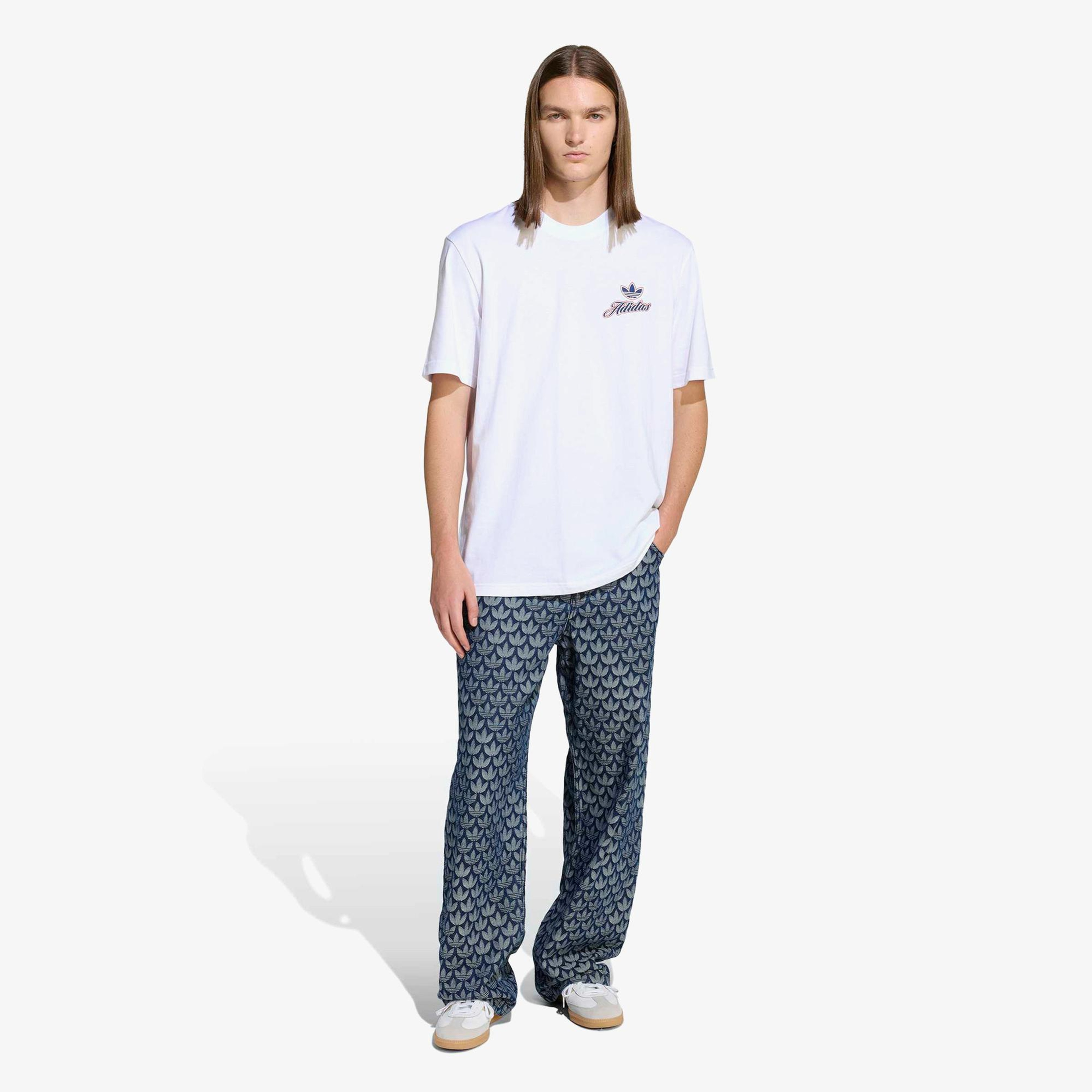 adidas Monogram Erkek Mavi Eşofman Altı