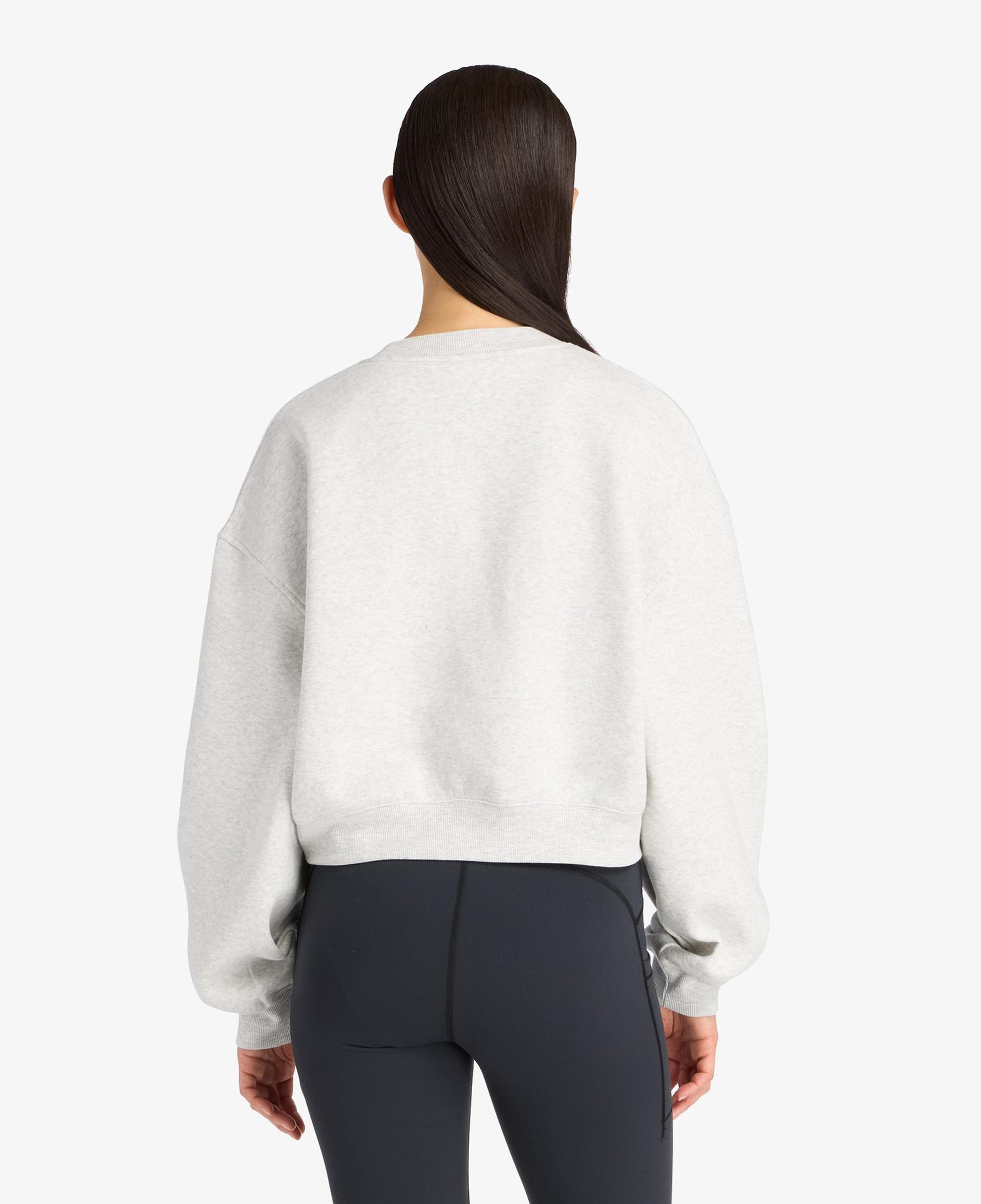 New Balance Linear Heritage Fleece Kadın Gri Sweatshirt