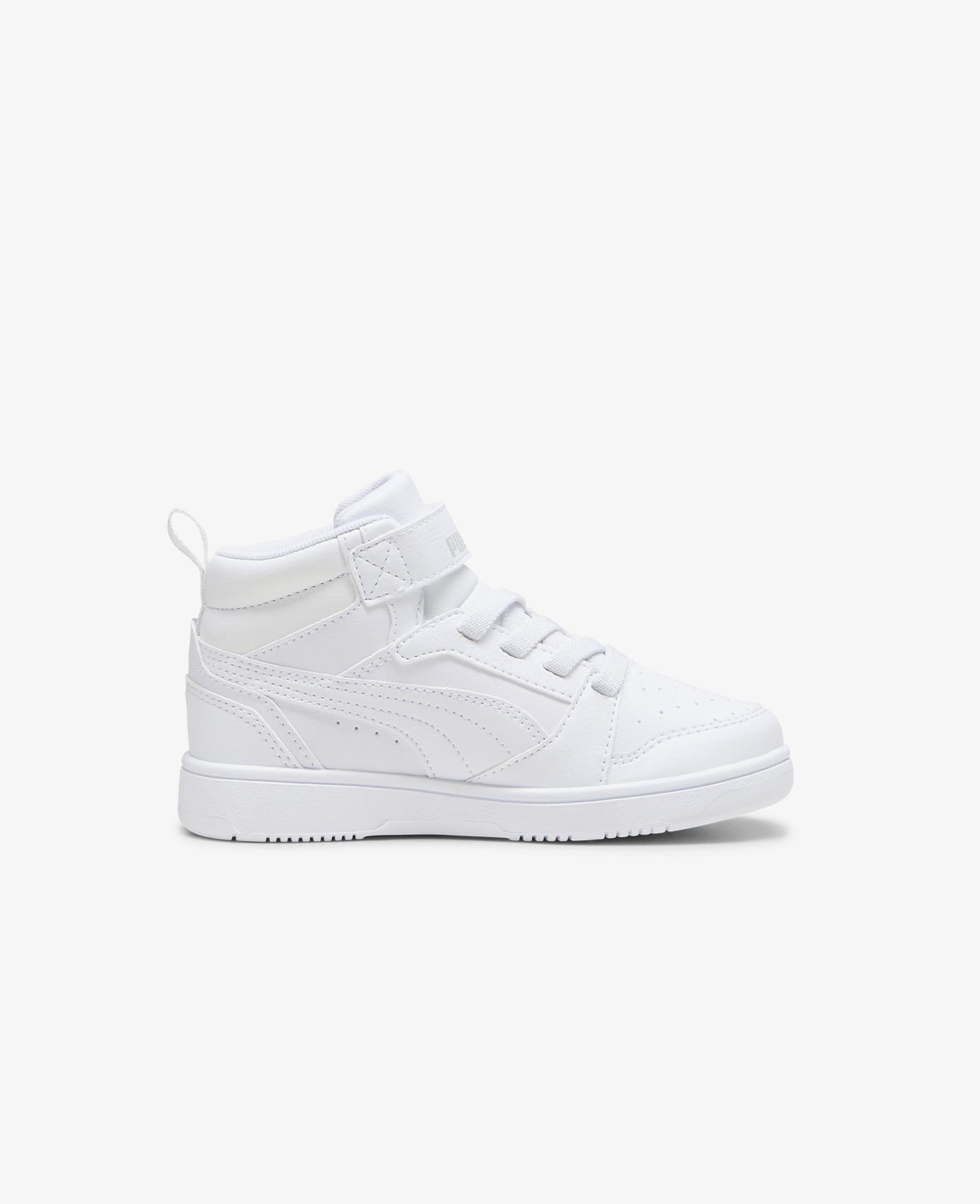 Puma Rebound V6 Mid Çocuk Beyaz Spor Ayakkabı