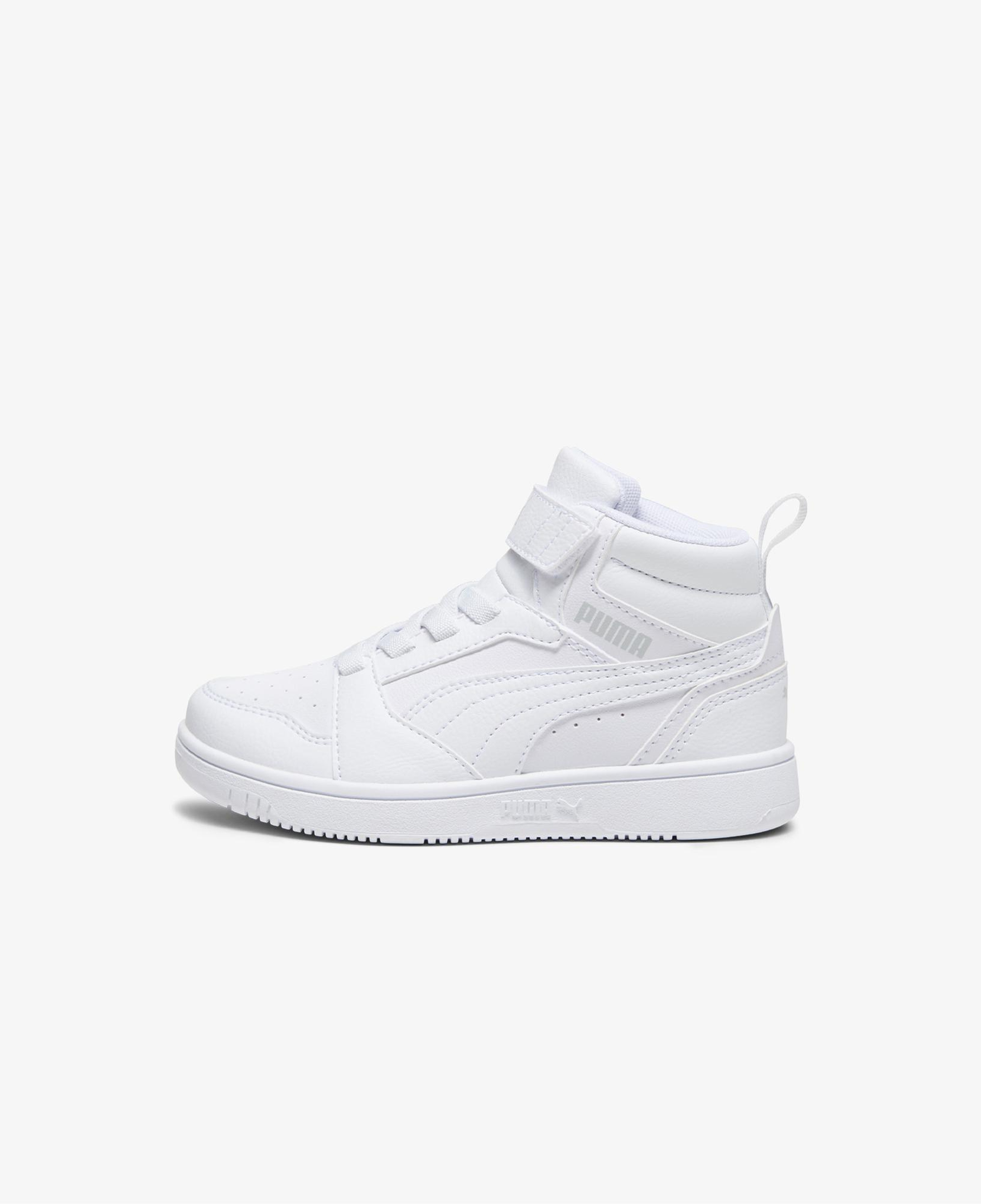Puma Rebound V6 Mid Çocuk Beyaz Spor Ayakkabı