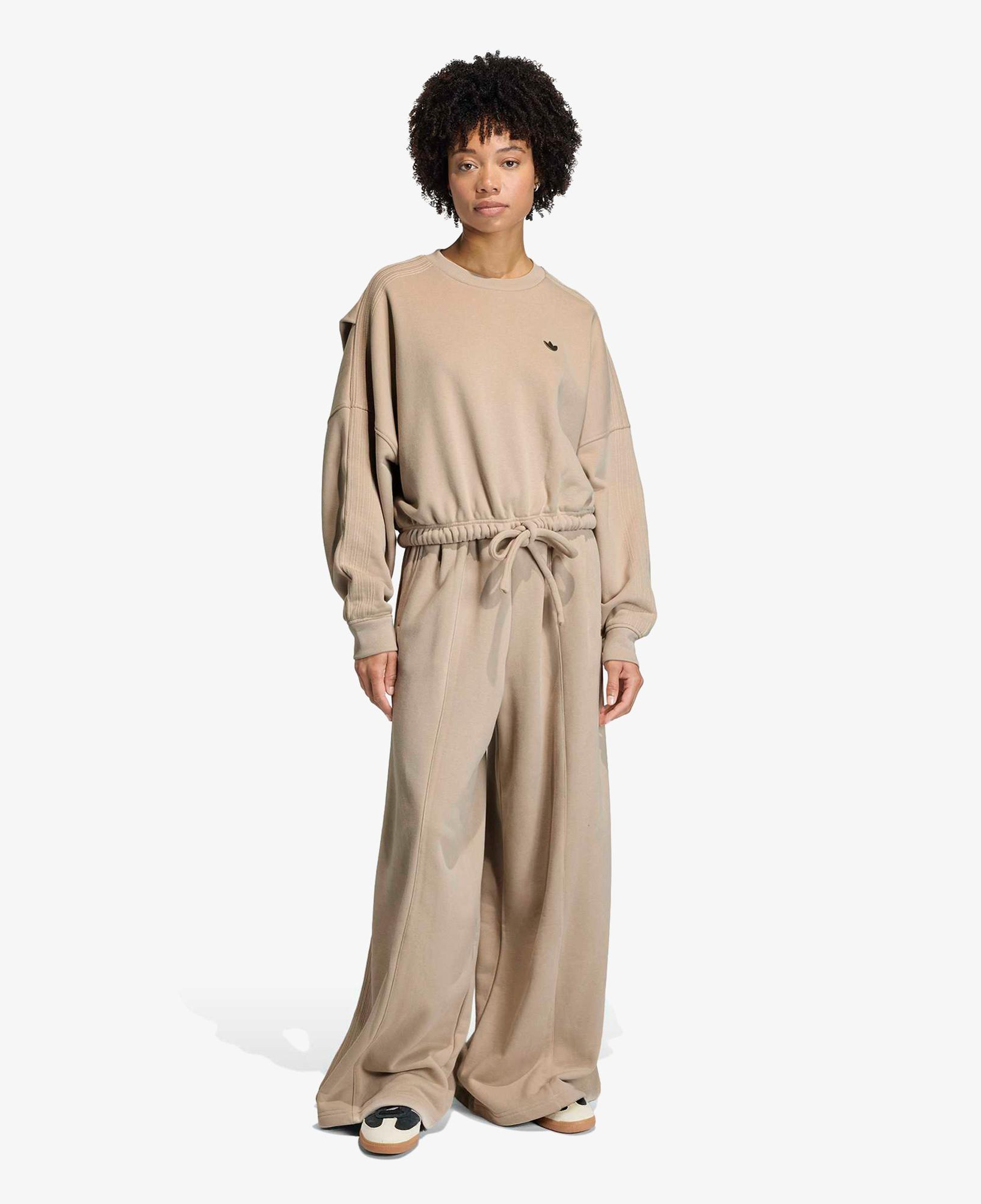 adidas P Essential Os CrKadın Bej Sweatshirt