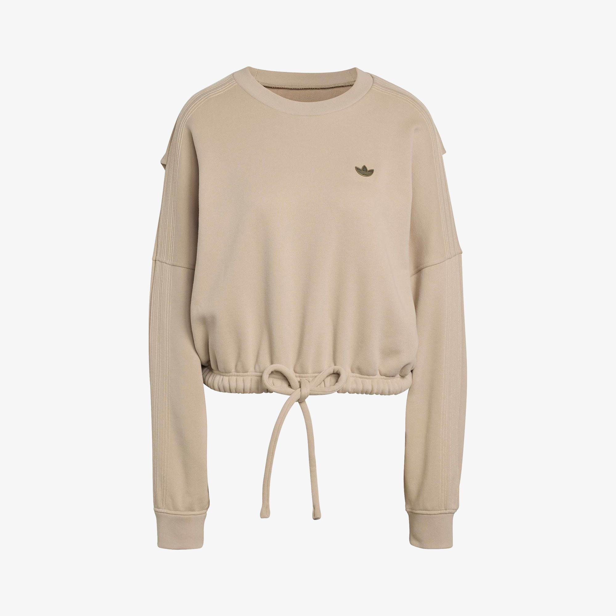 adidas P Essential Os CrKadın Bej Sweatshirt