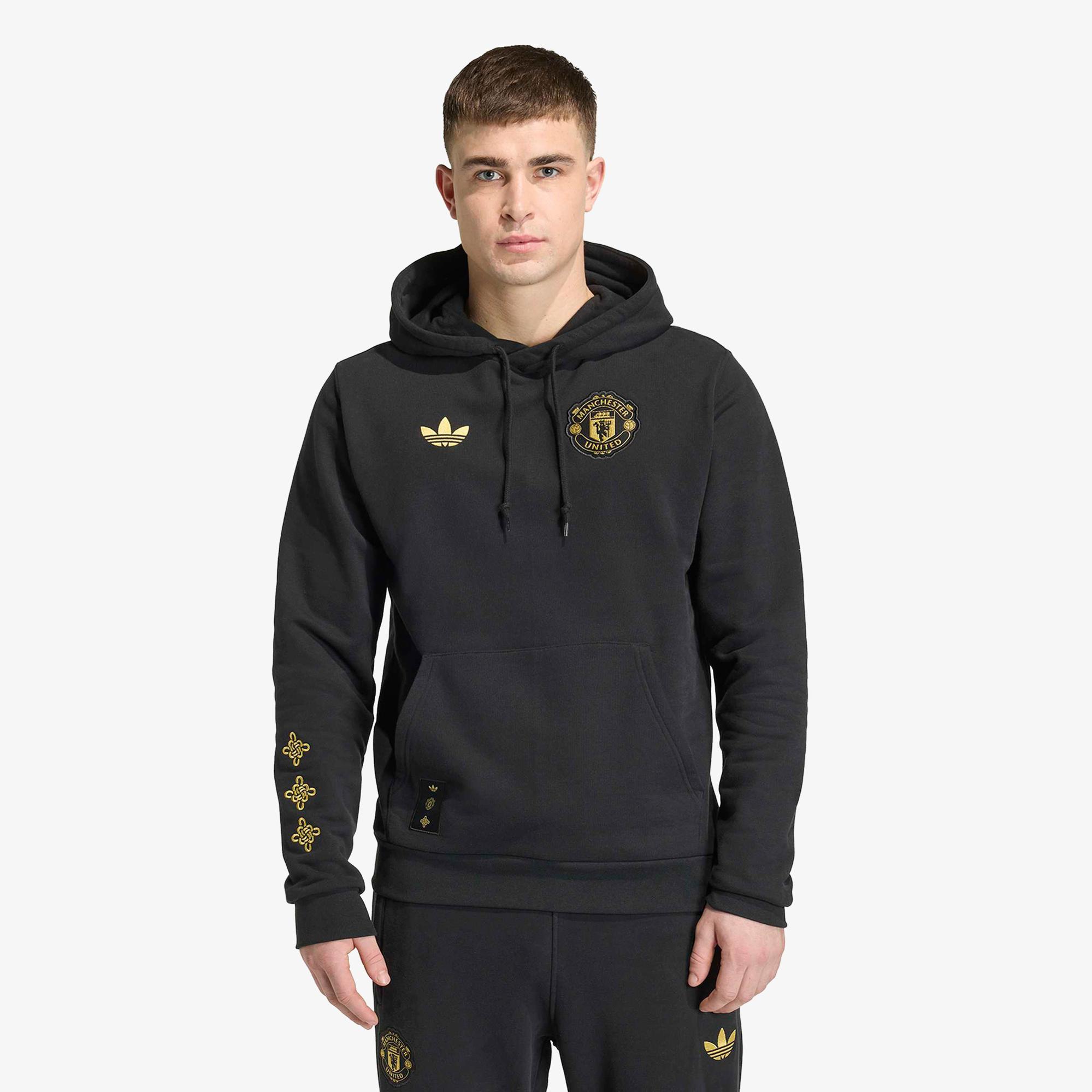 adidas Manchester United FC Erkek Siyah Sweatshirt