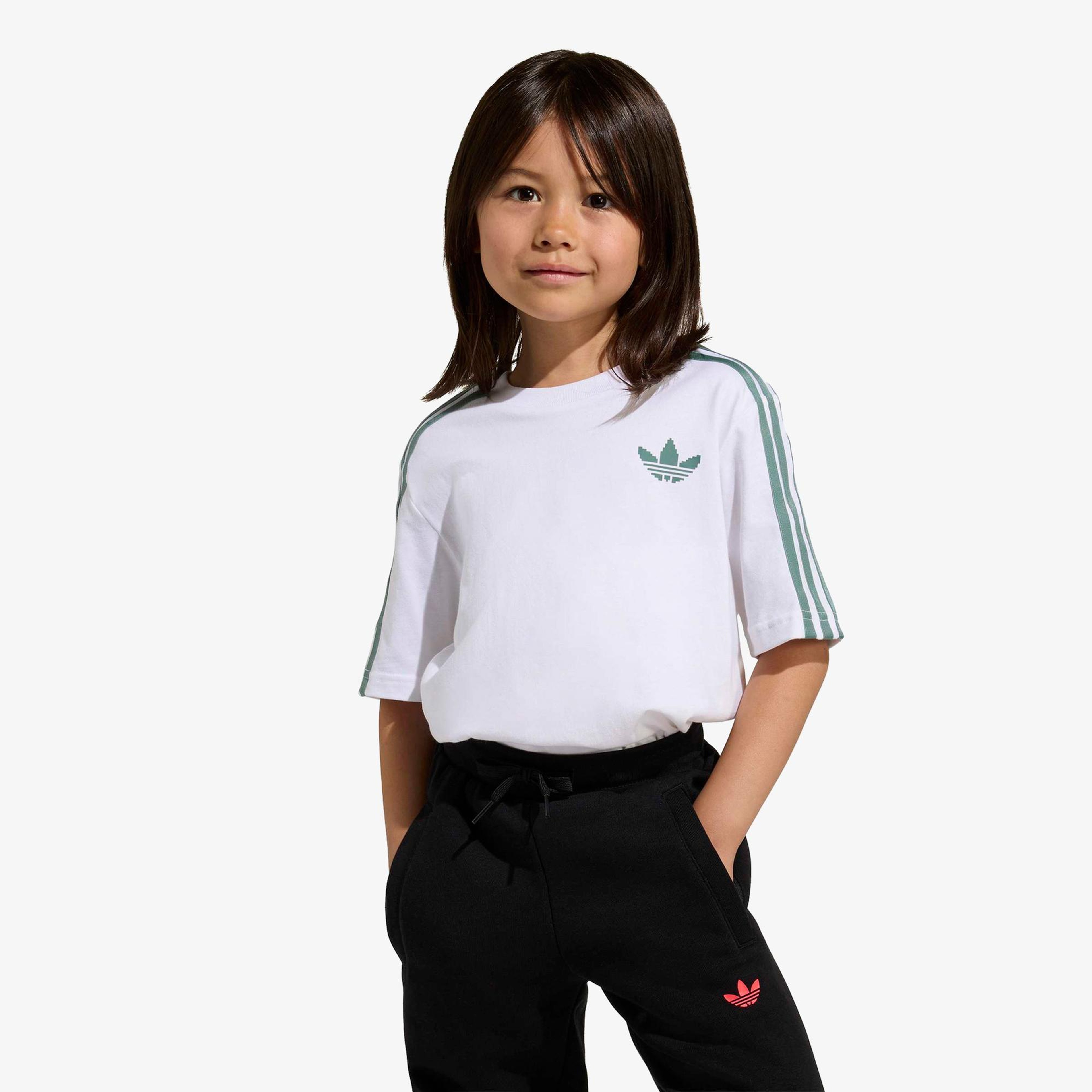 adidas Minecraft Lo Tee Çocuk Beyaz T-Shirt