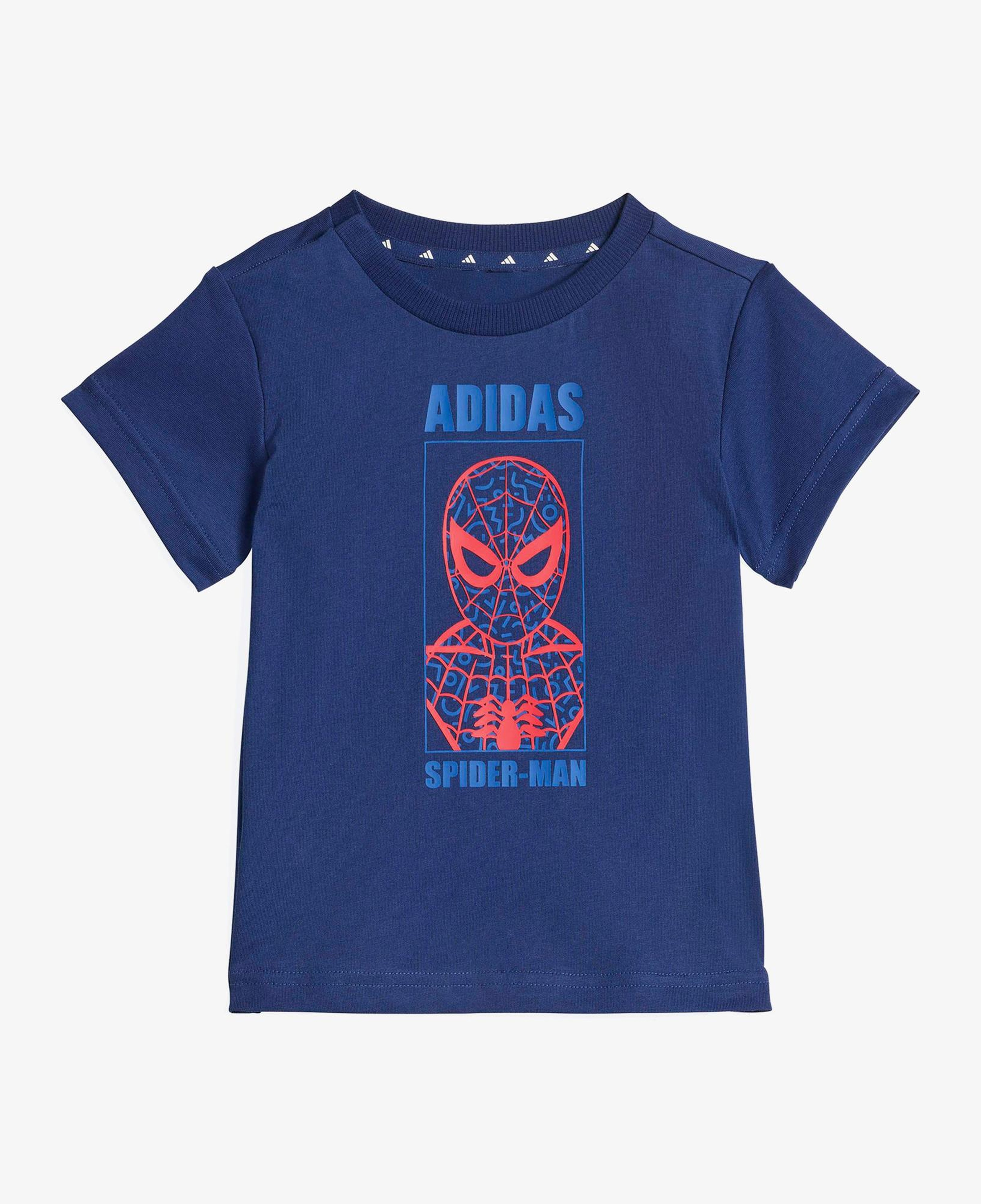 adidas Marvel Set Çocuk Mavi Şort Takım