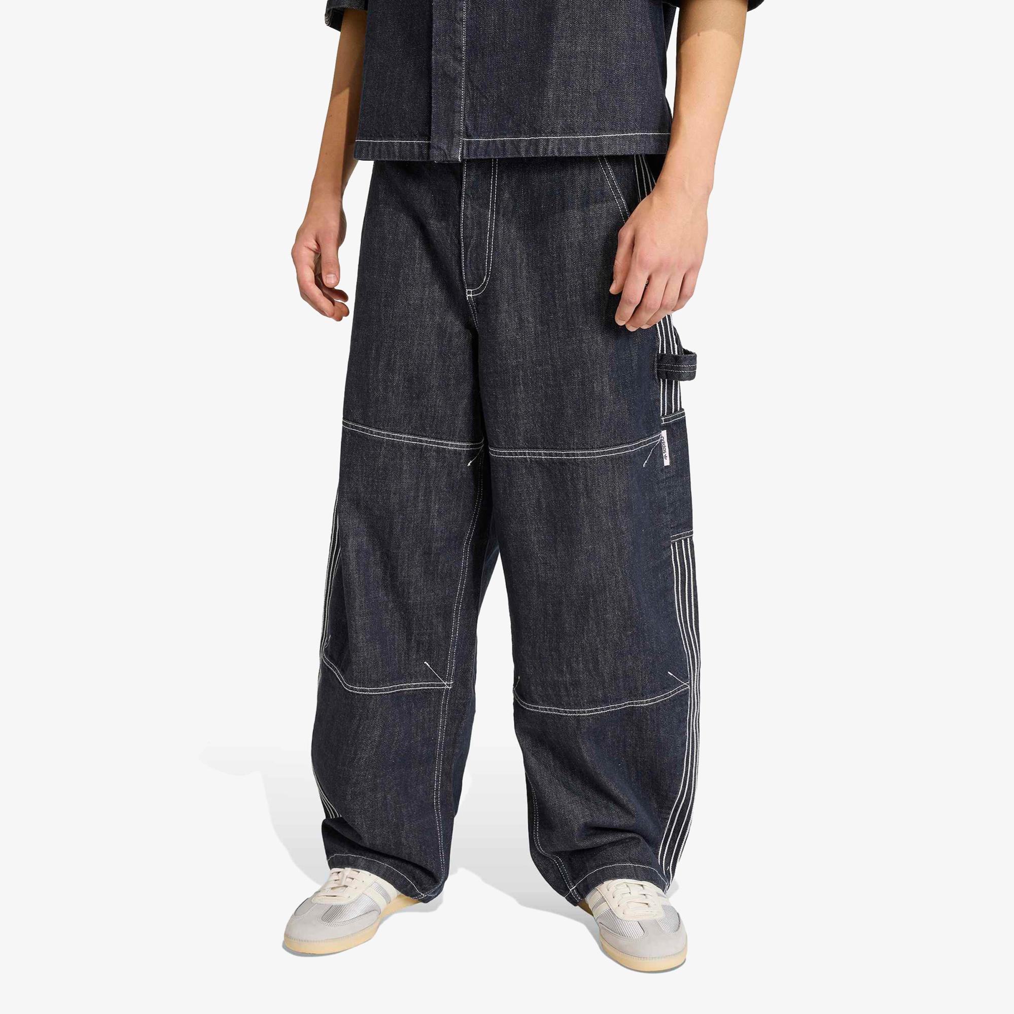 adidas Denim Workpant Erkek Mavi Eşofman Altı