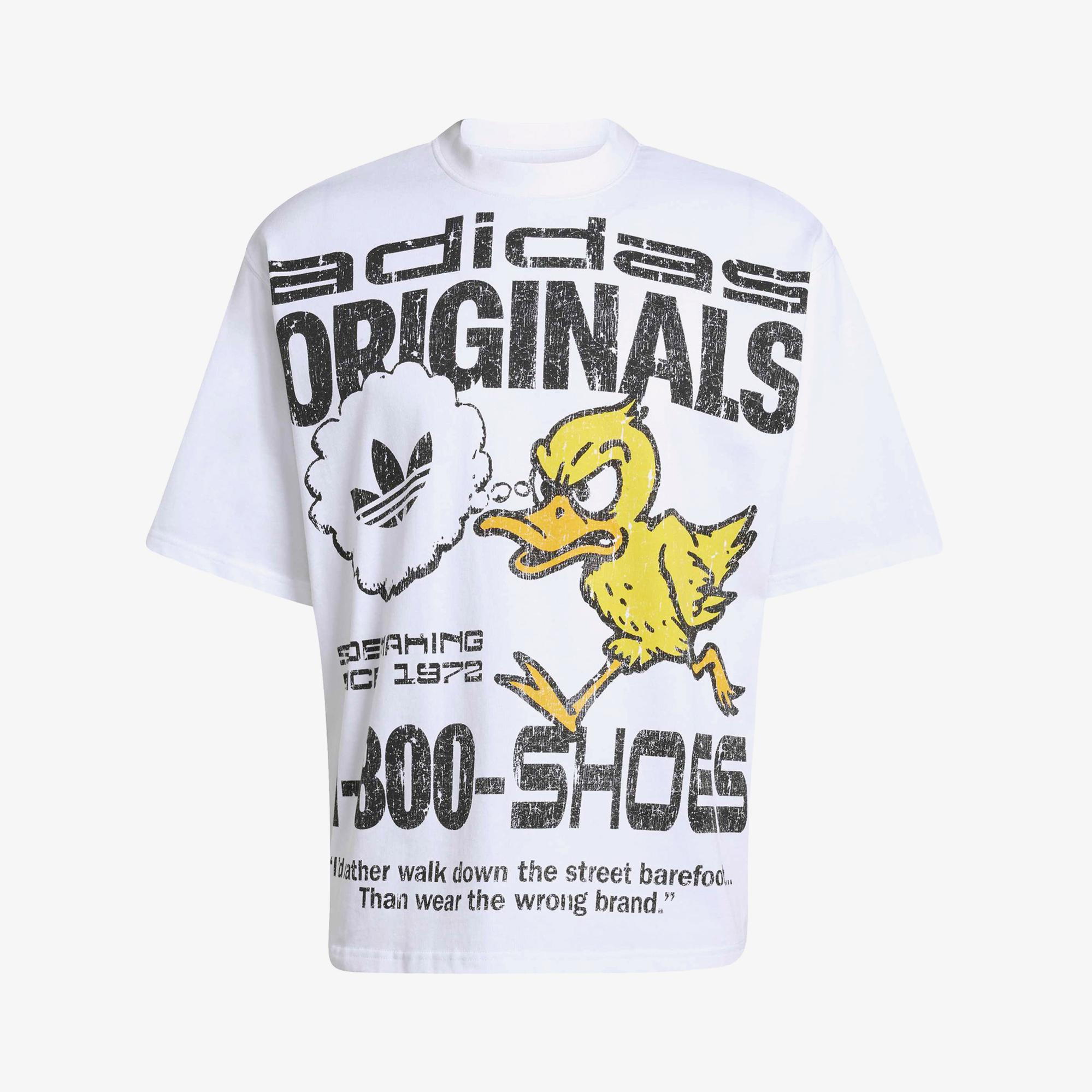 adidas Duck Gfx Erkek Beyaz T-Shirt
