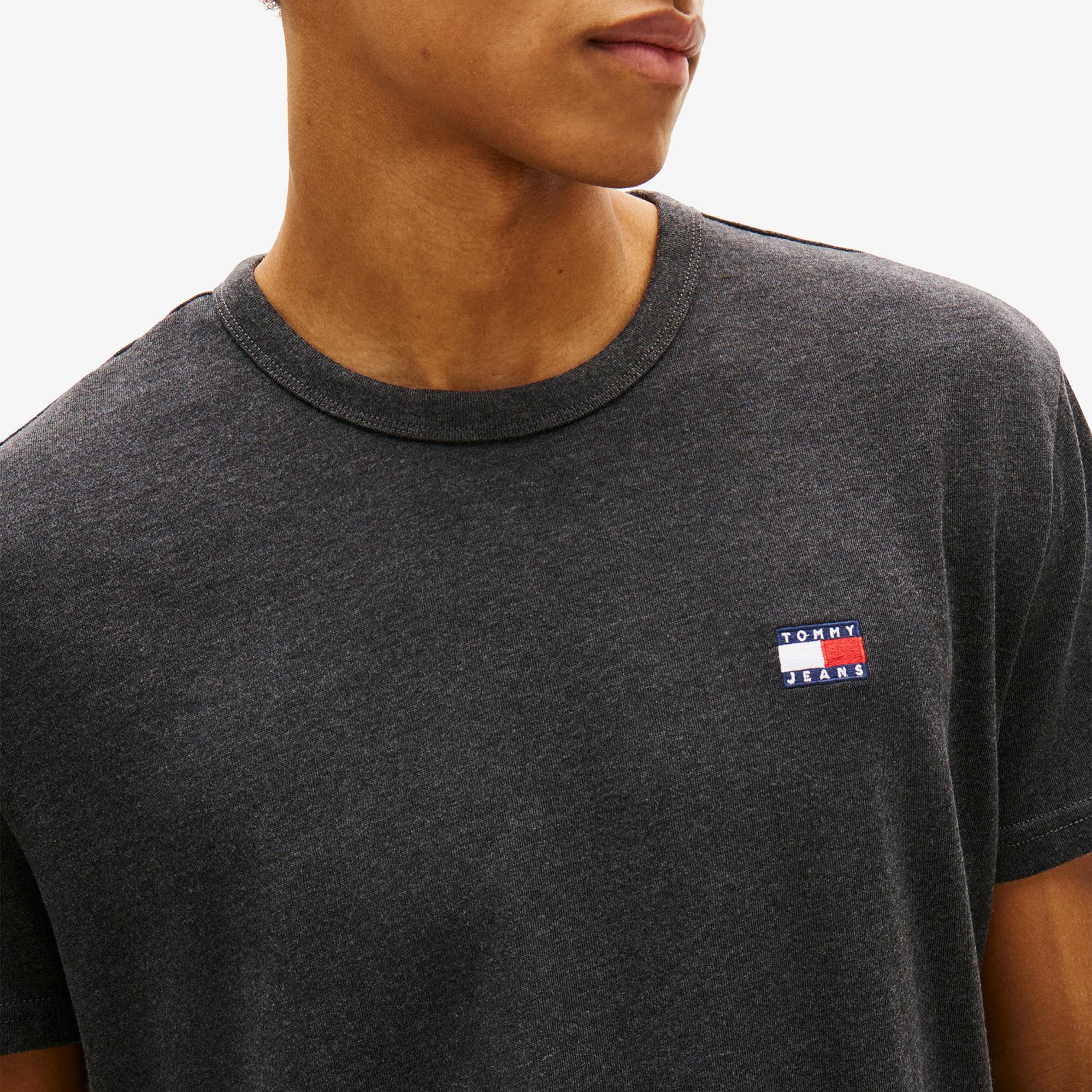 Tommy Hilfiger Regular Badge Erkek Siyah T-Shirt