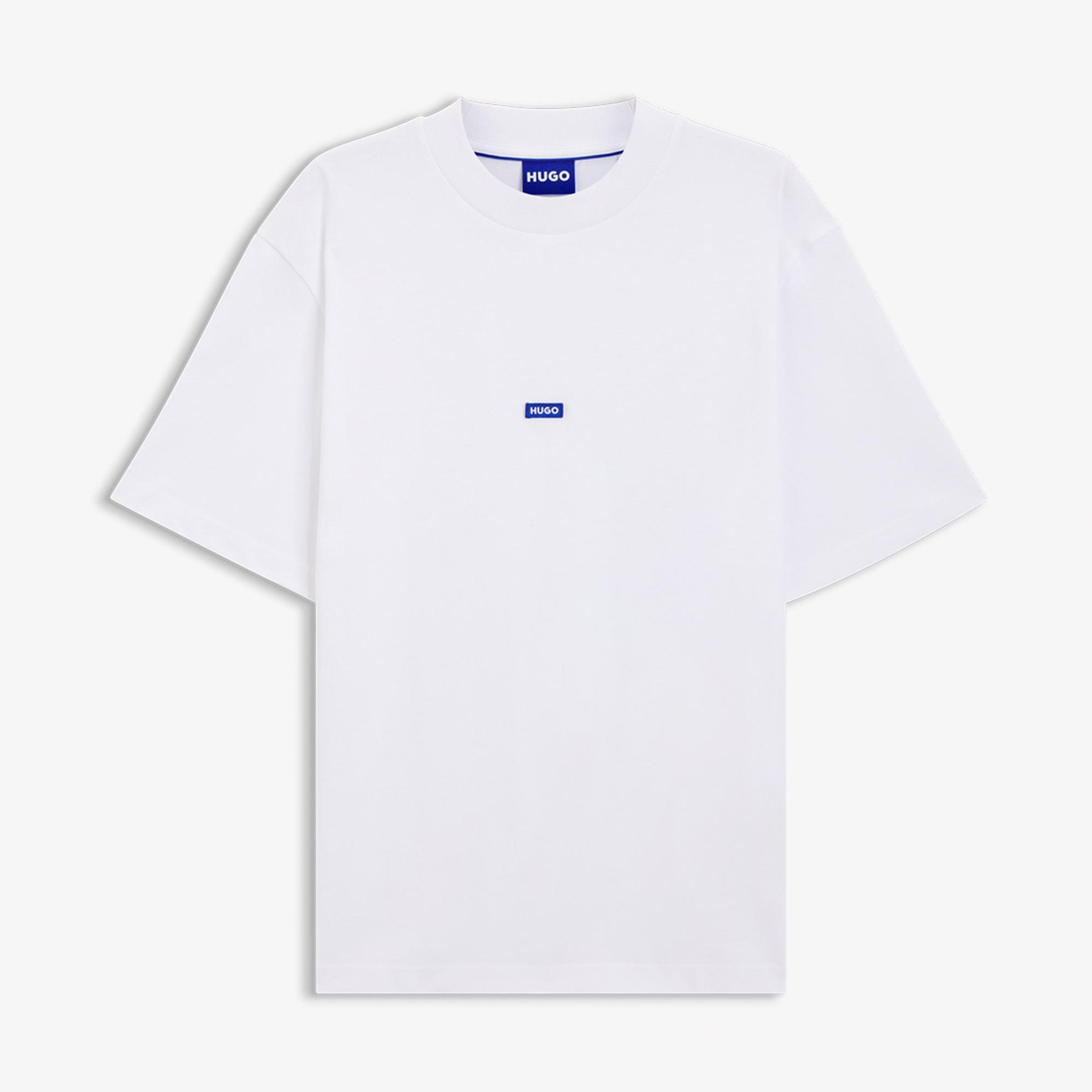 Hugo Boss Logo Patch Erkek Beyaz T-Shirt