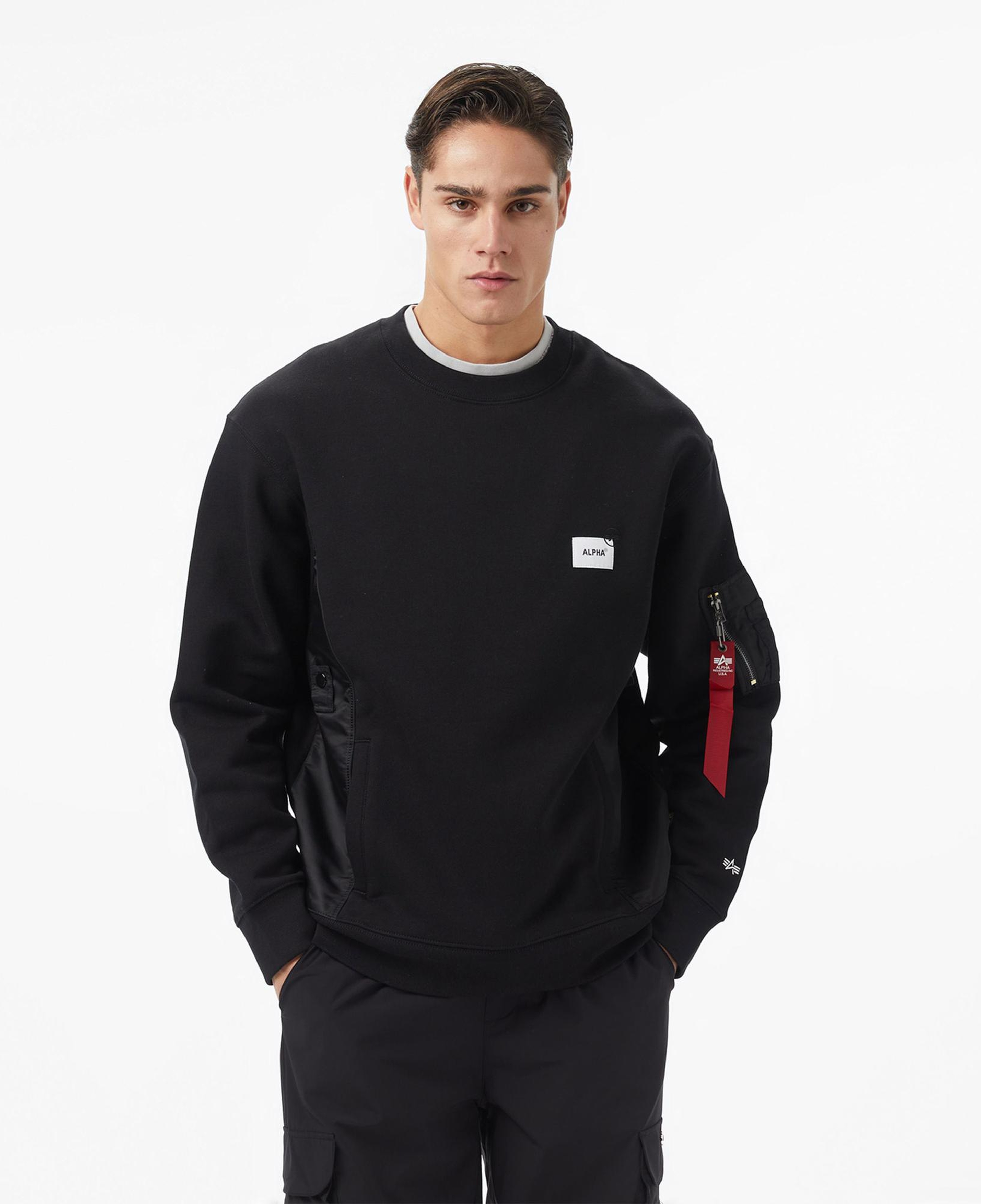 Alpha Industries Military Erkek Siyah Sweatshirt