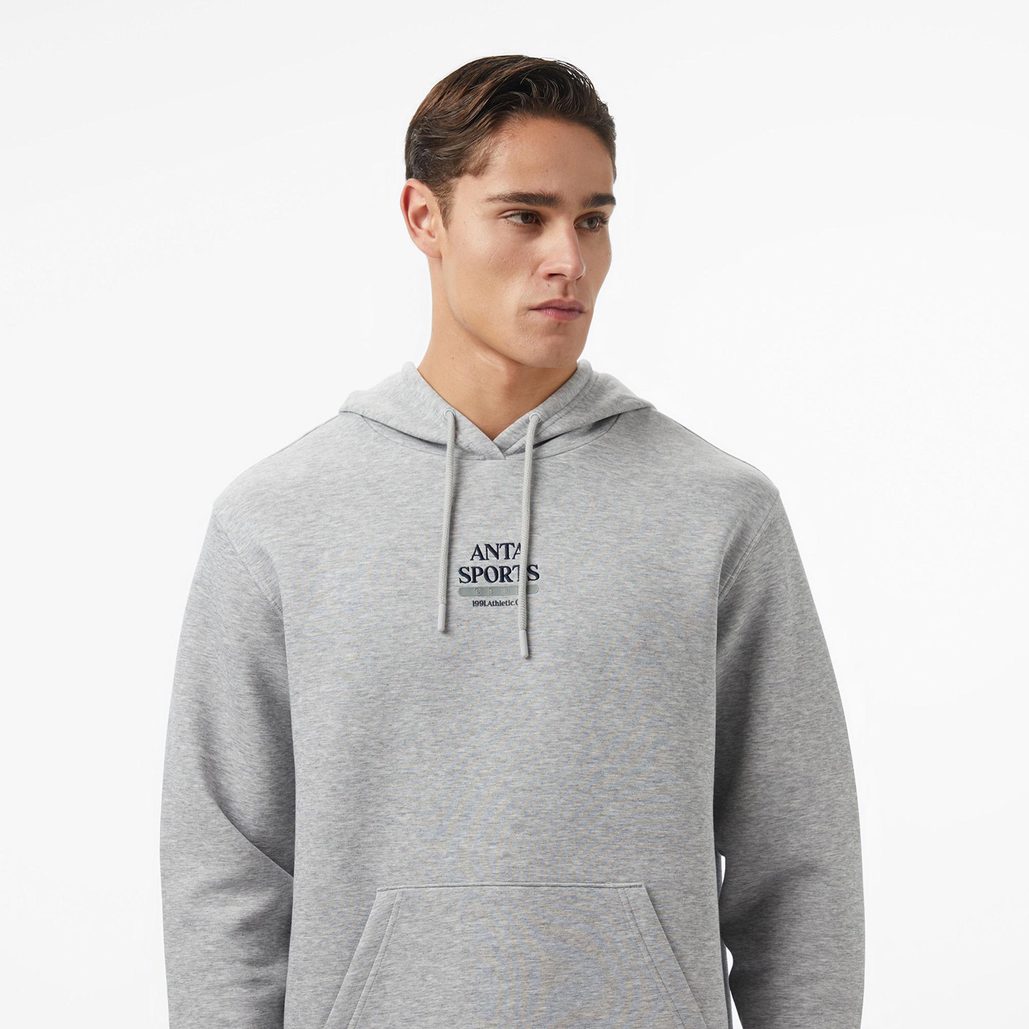 Anta Beach Party Erkek Gri Sweatshirt