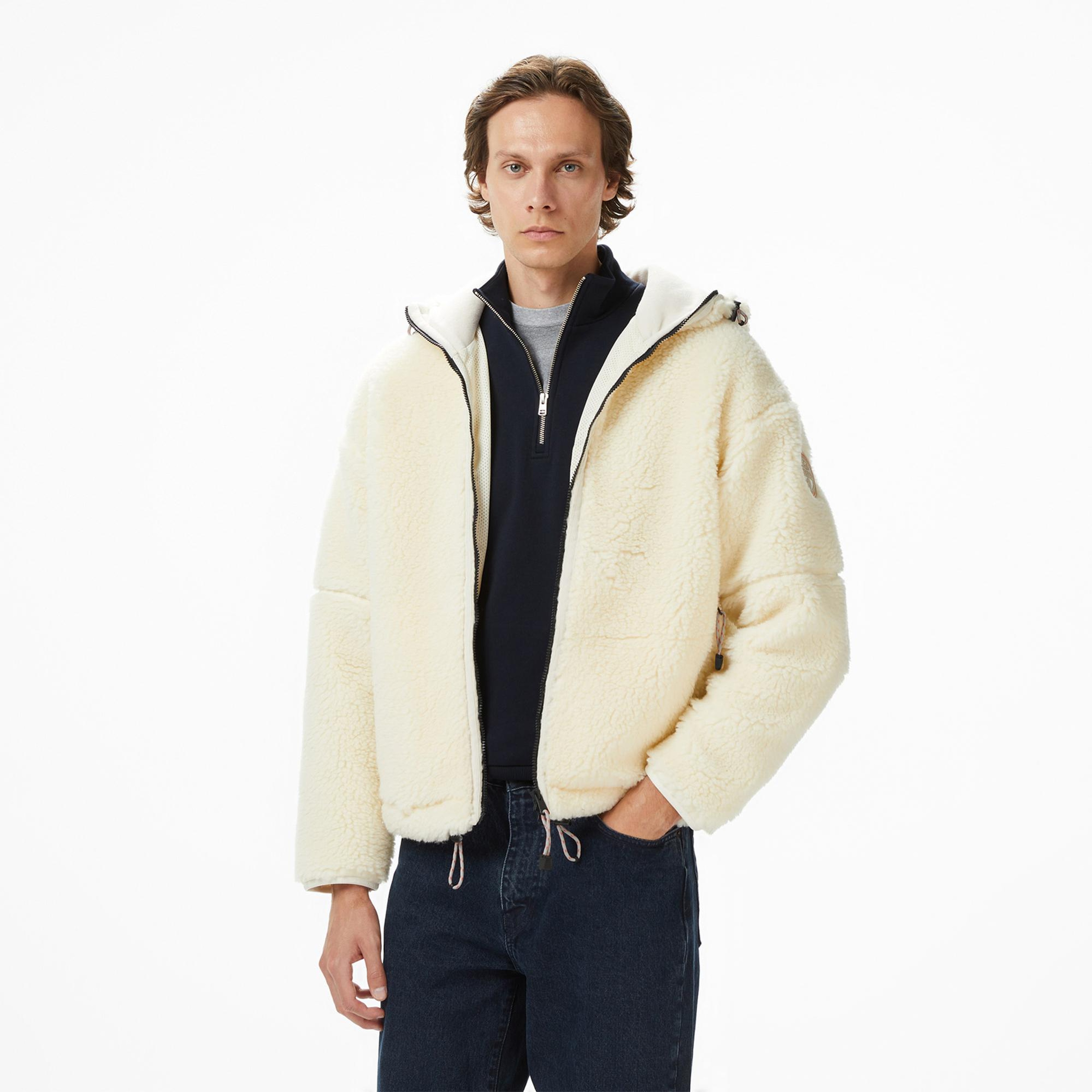 Napapijri T-Tires Fzh Erkek Krem Polar Ceket