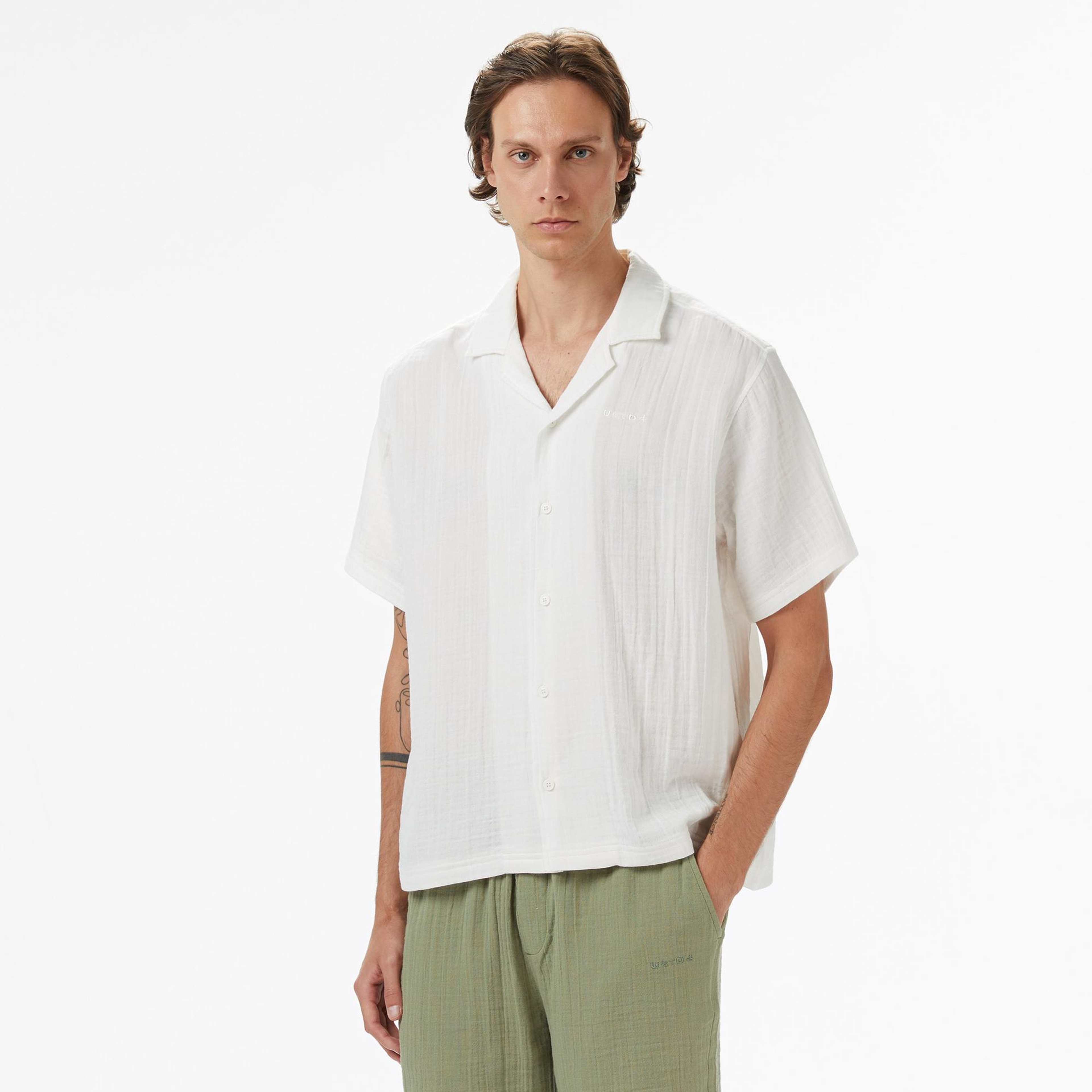 UNITED4 Erkek Beyaz Gömlek