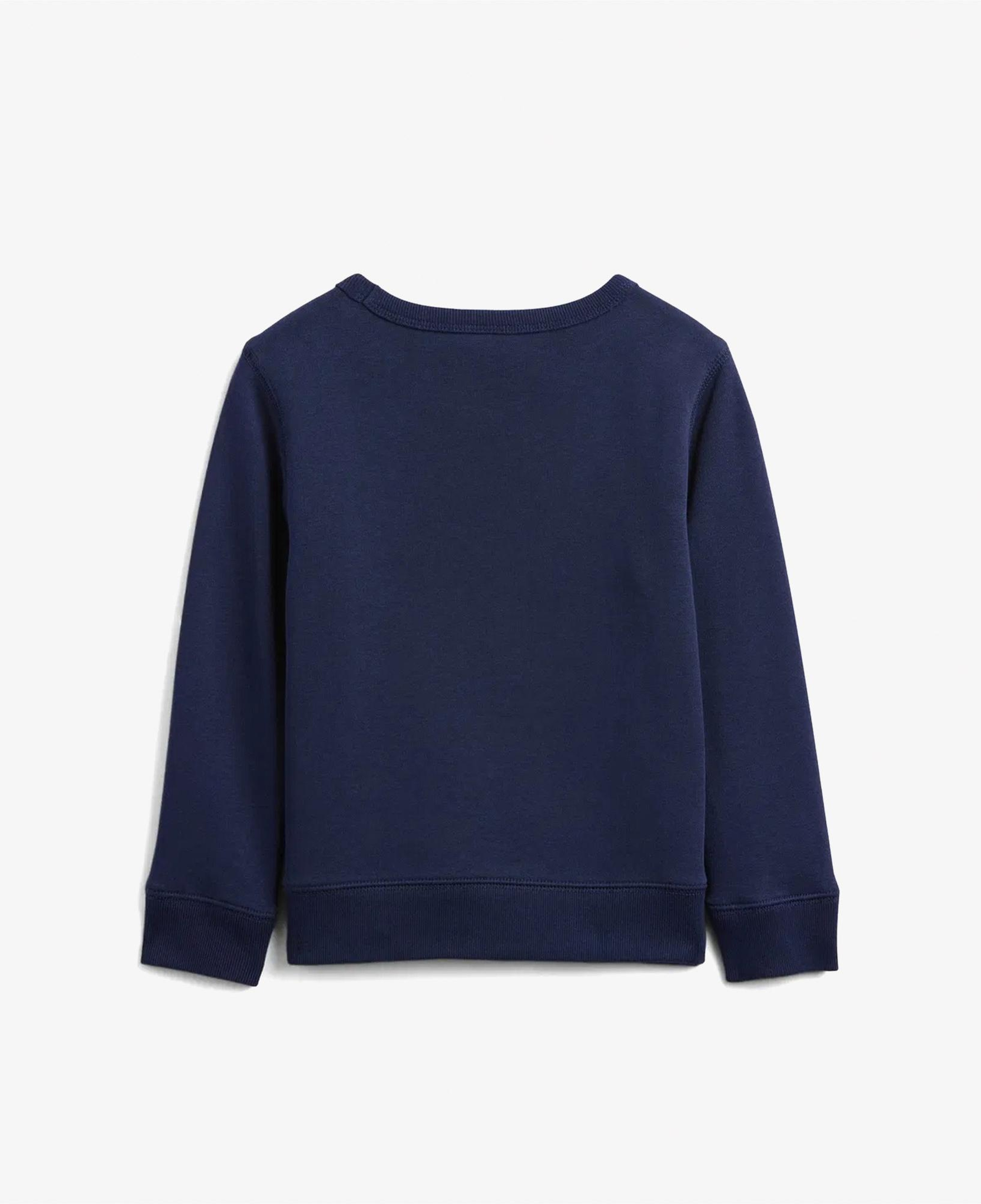 Gap V-Bf Print Crew Çocuk Lacivert Sweatshirt