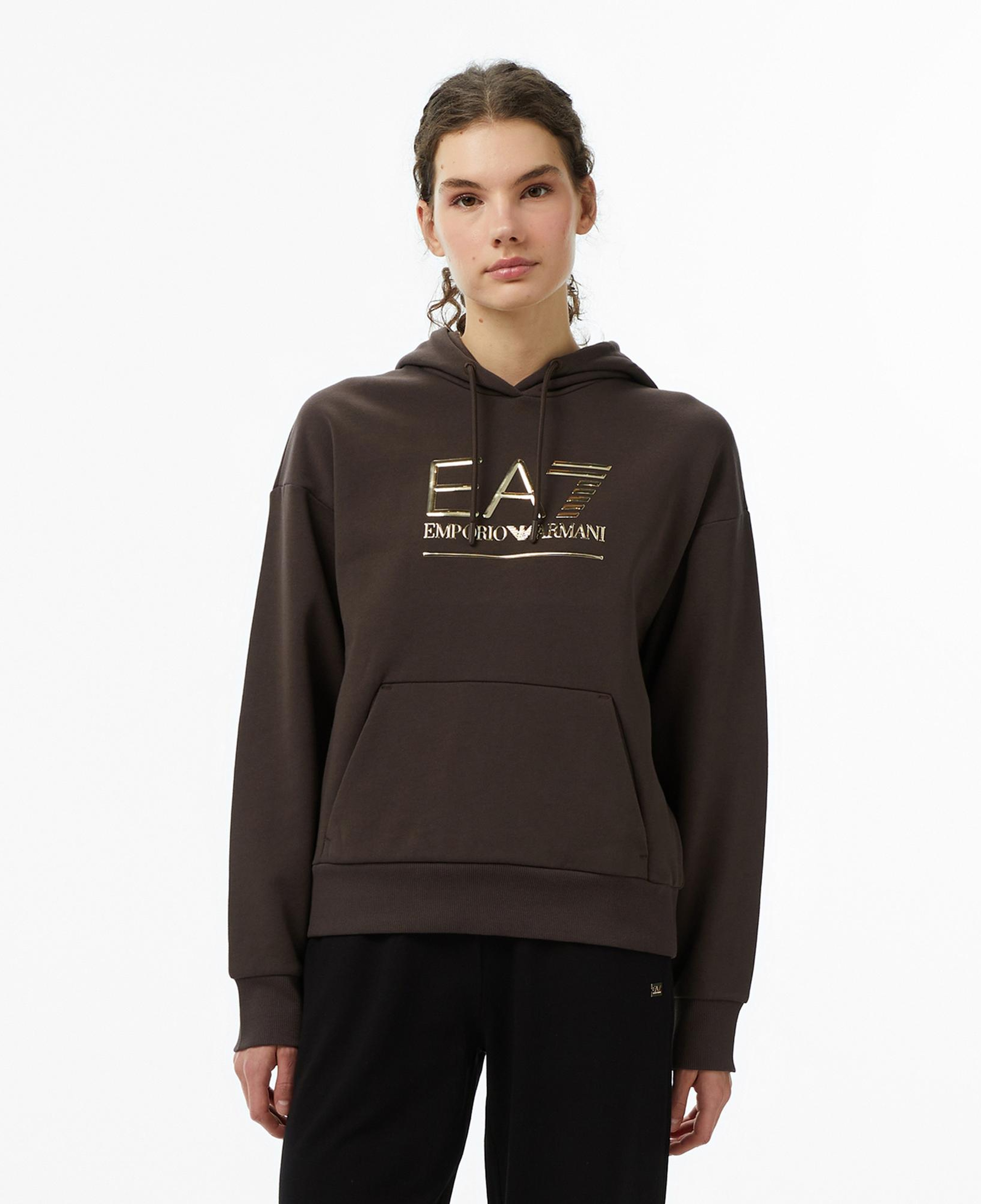 Emporio Armani Train Visibility Kadın Kahverengi Sweatshirt