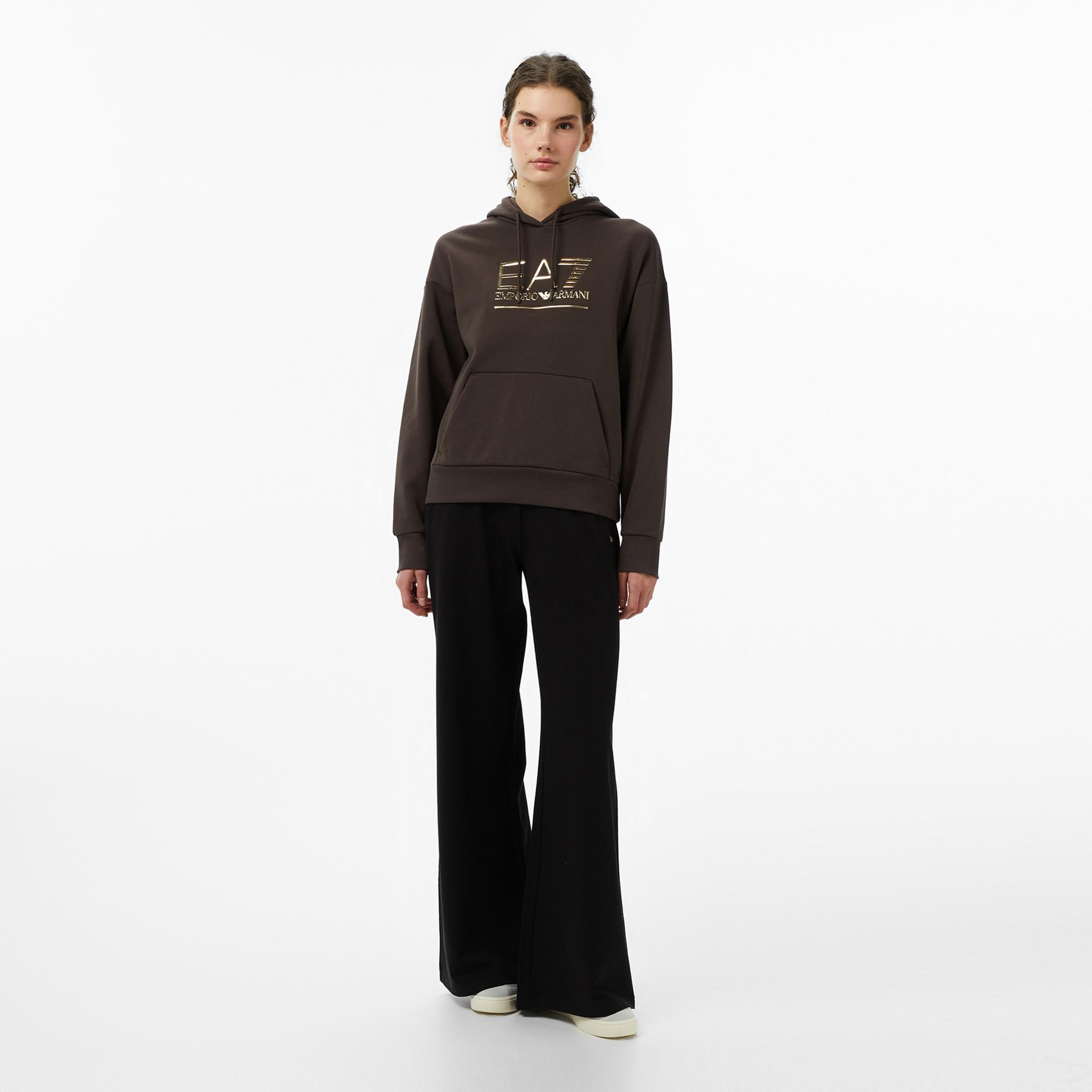 Emporio Armani Train Visibility Kadın Kahverengi Sweatshirt