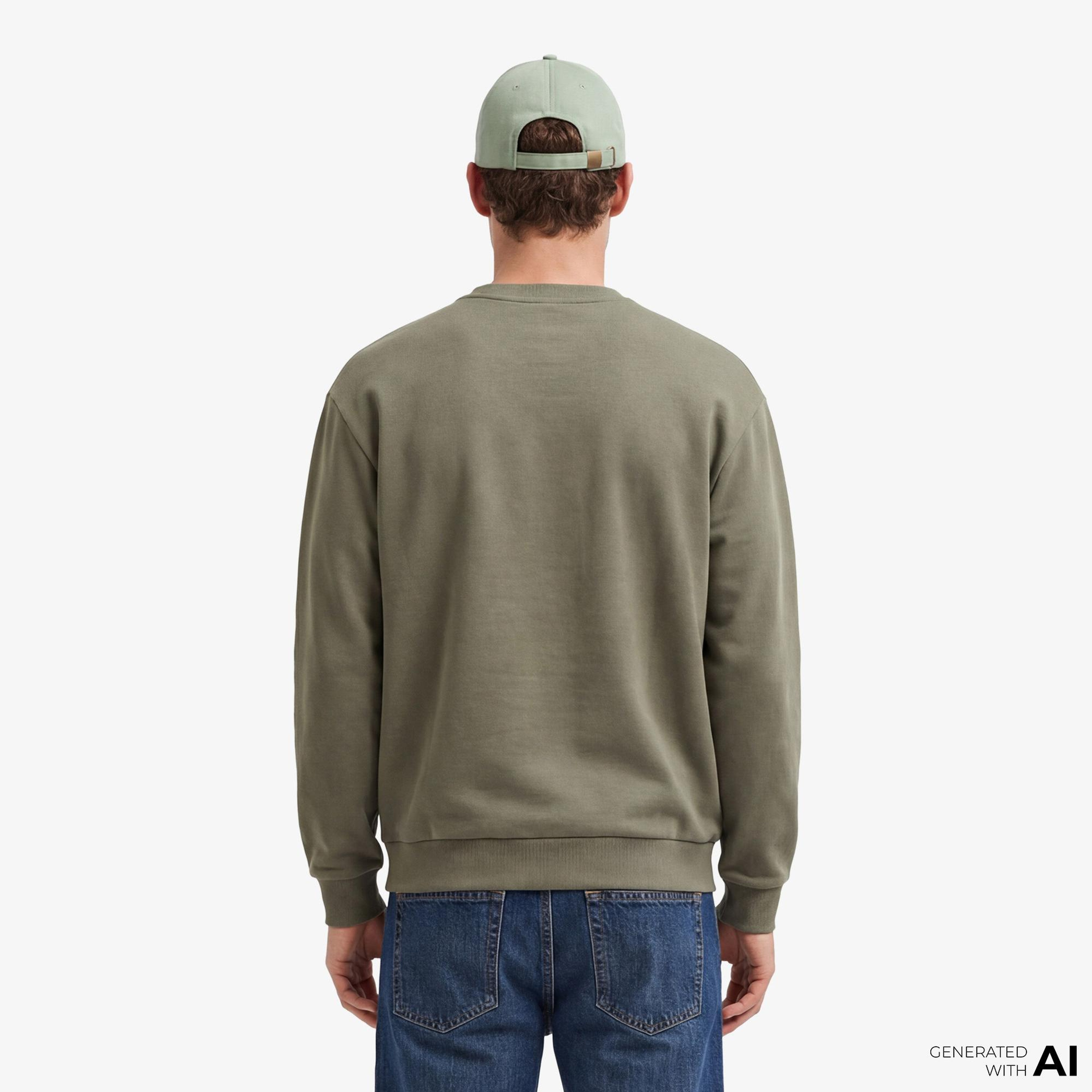 Hugo Newirex Erkek Haki Sweatshirt