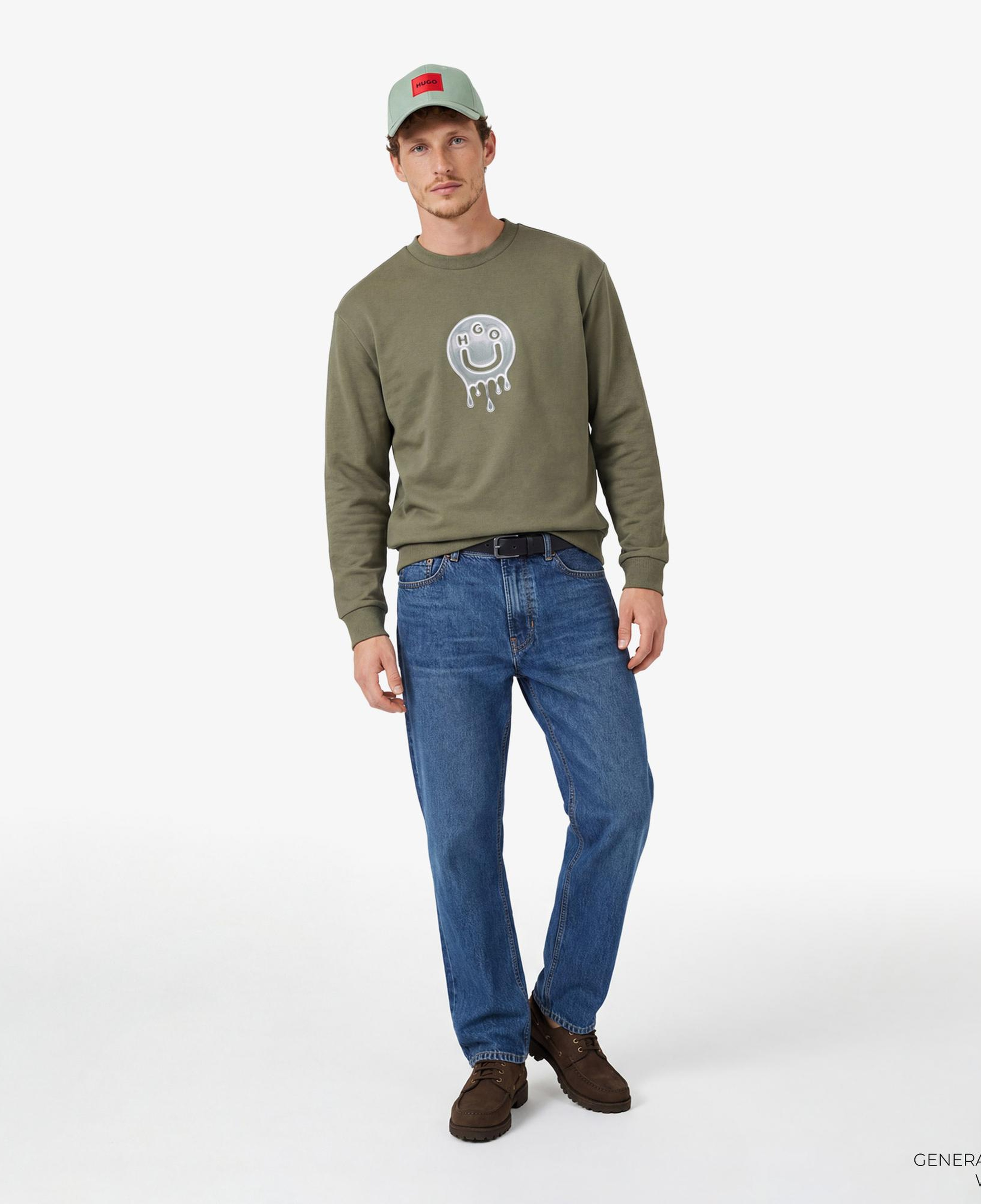 Hugo Newirex Erkek Haki Sweatshirt