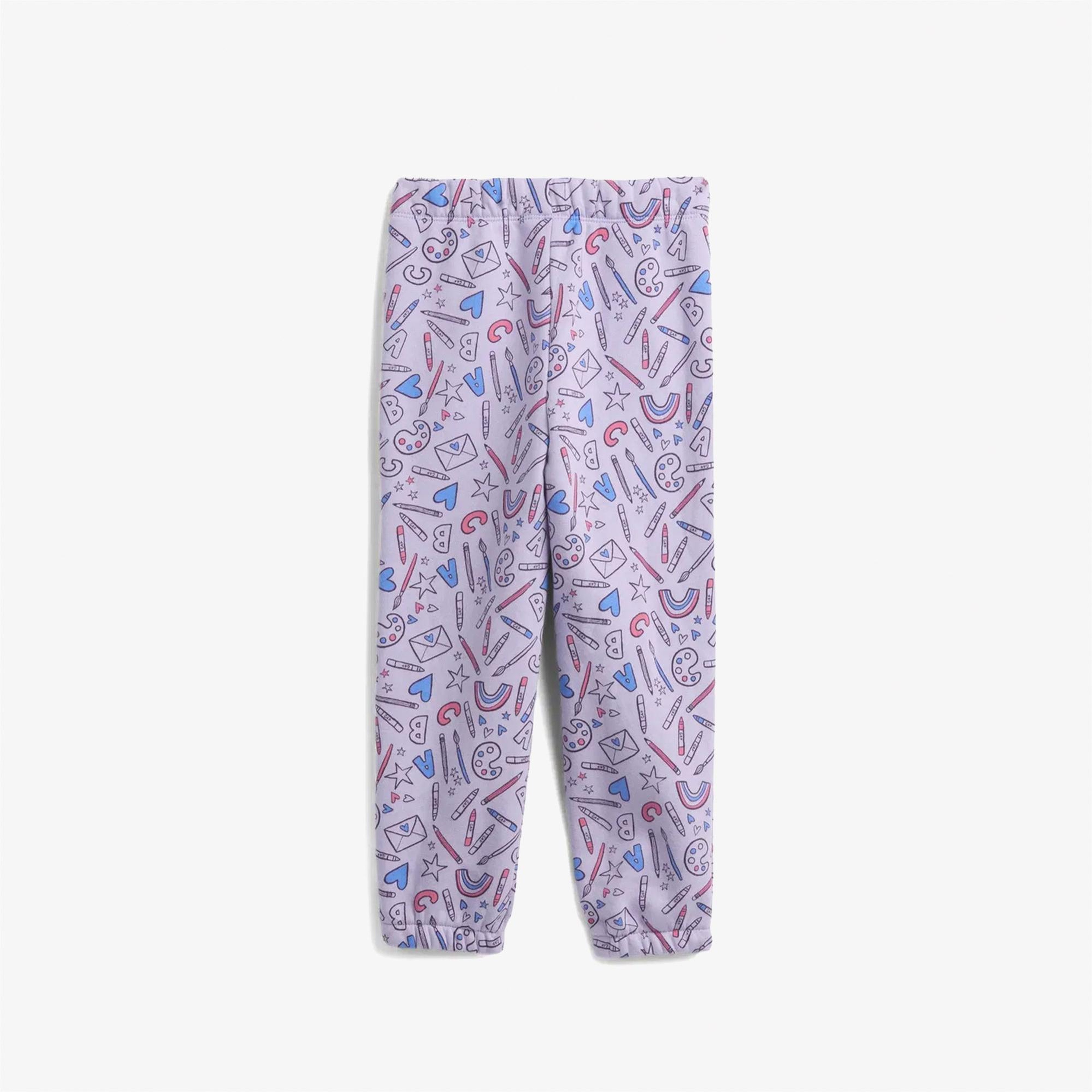 Gap V-Logo Çocuk Pembe Eşofman Altı