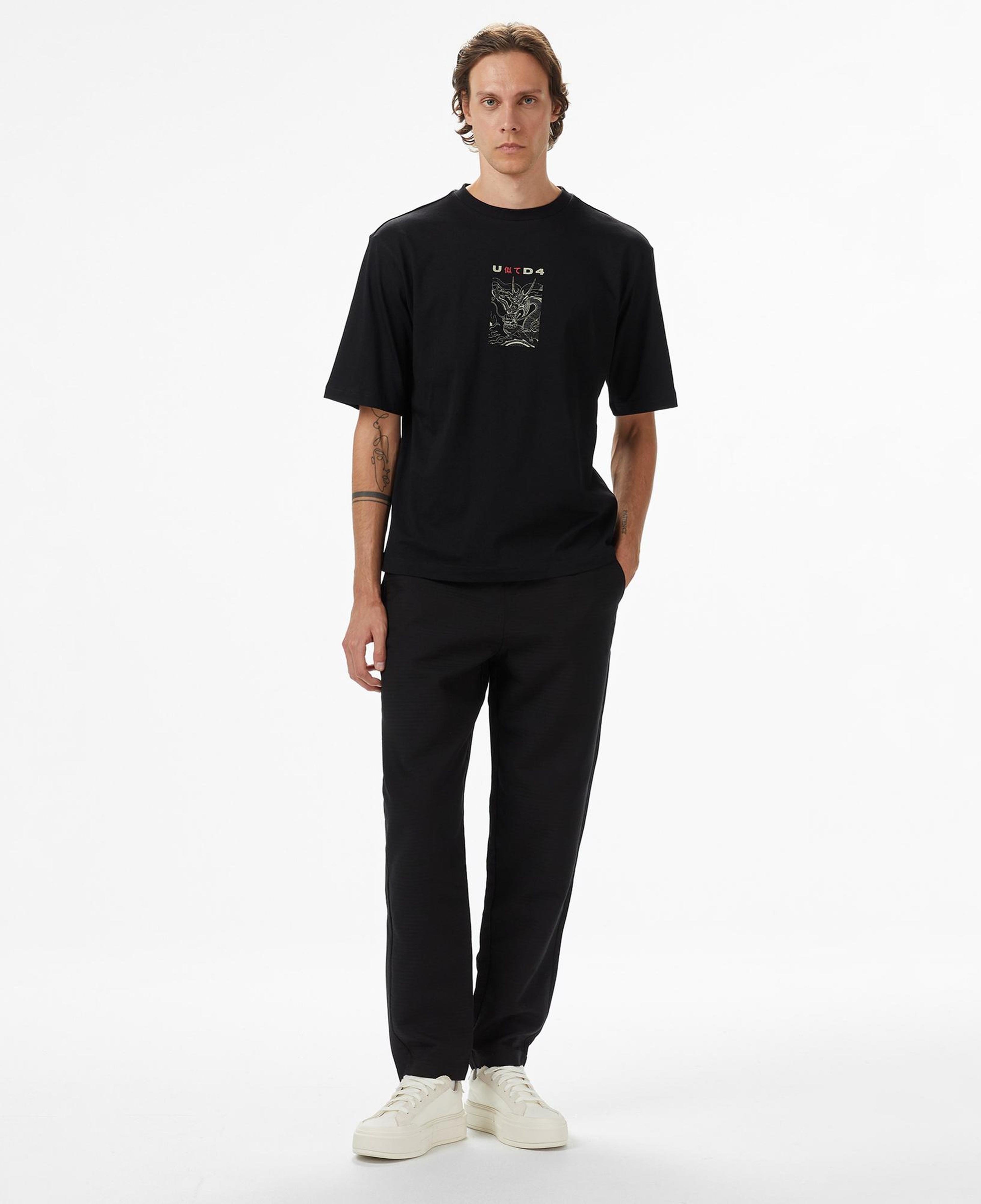 UNITED4 Erkek Siyah Pantolon