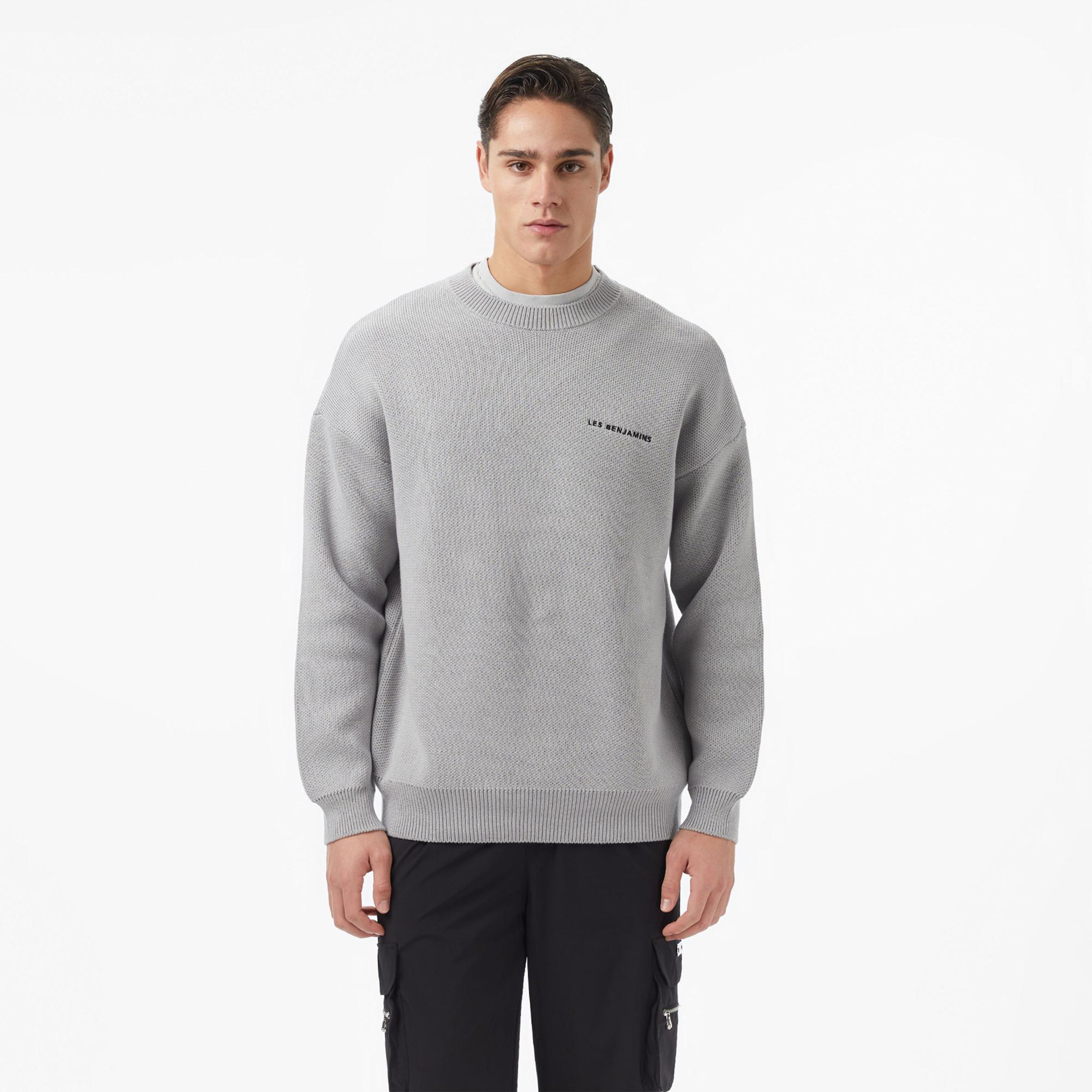 Les Benjamins Essentials Regular Fit Erkek Gri Sweatshirt