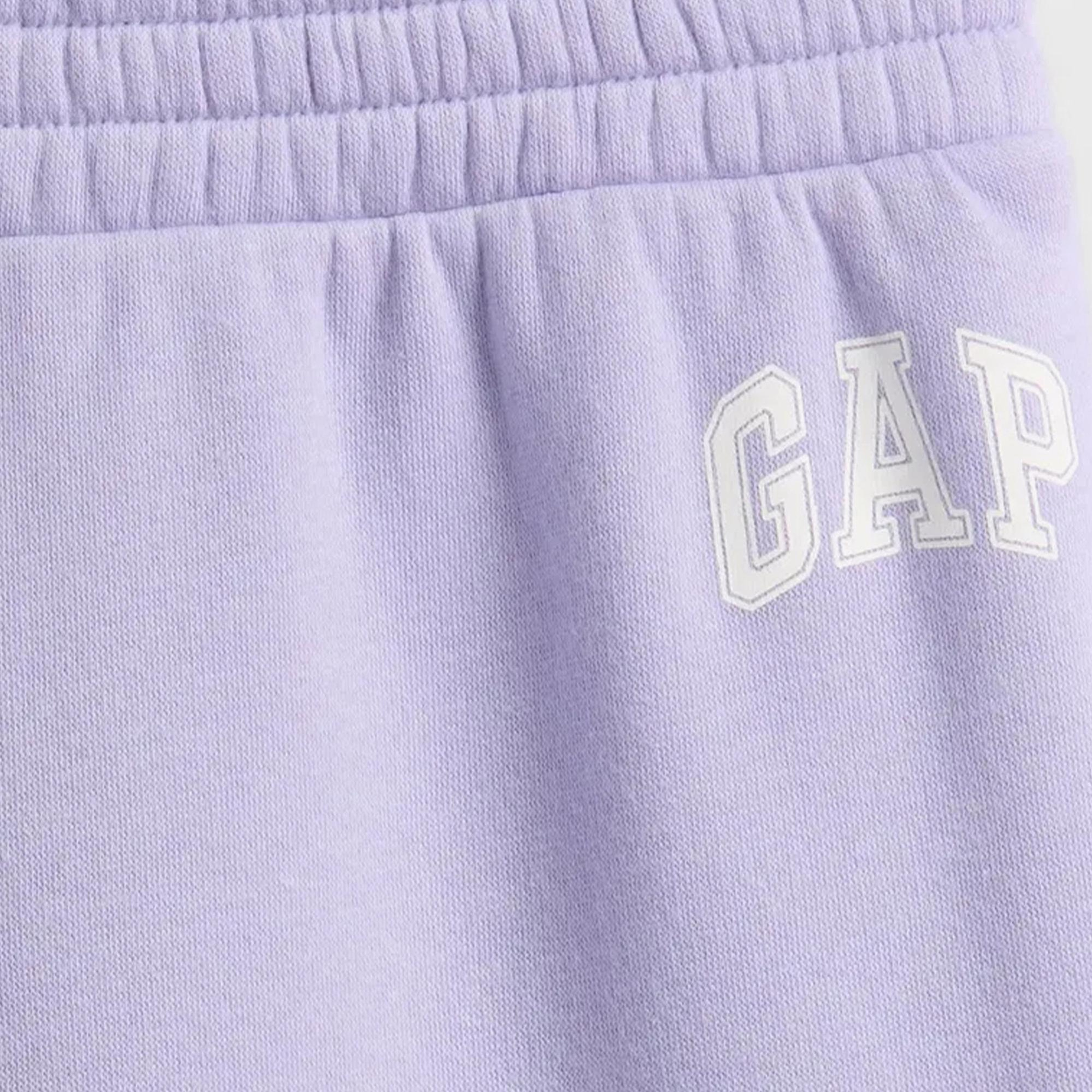 Gap V-Bootcut Logo Çocuk Mor Eşofman Altı
