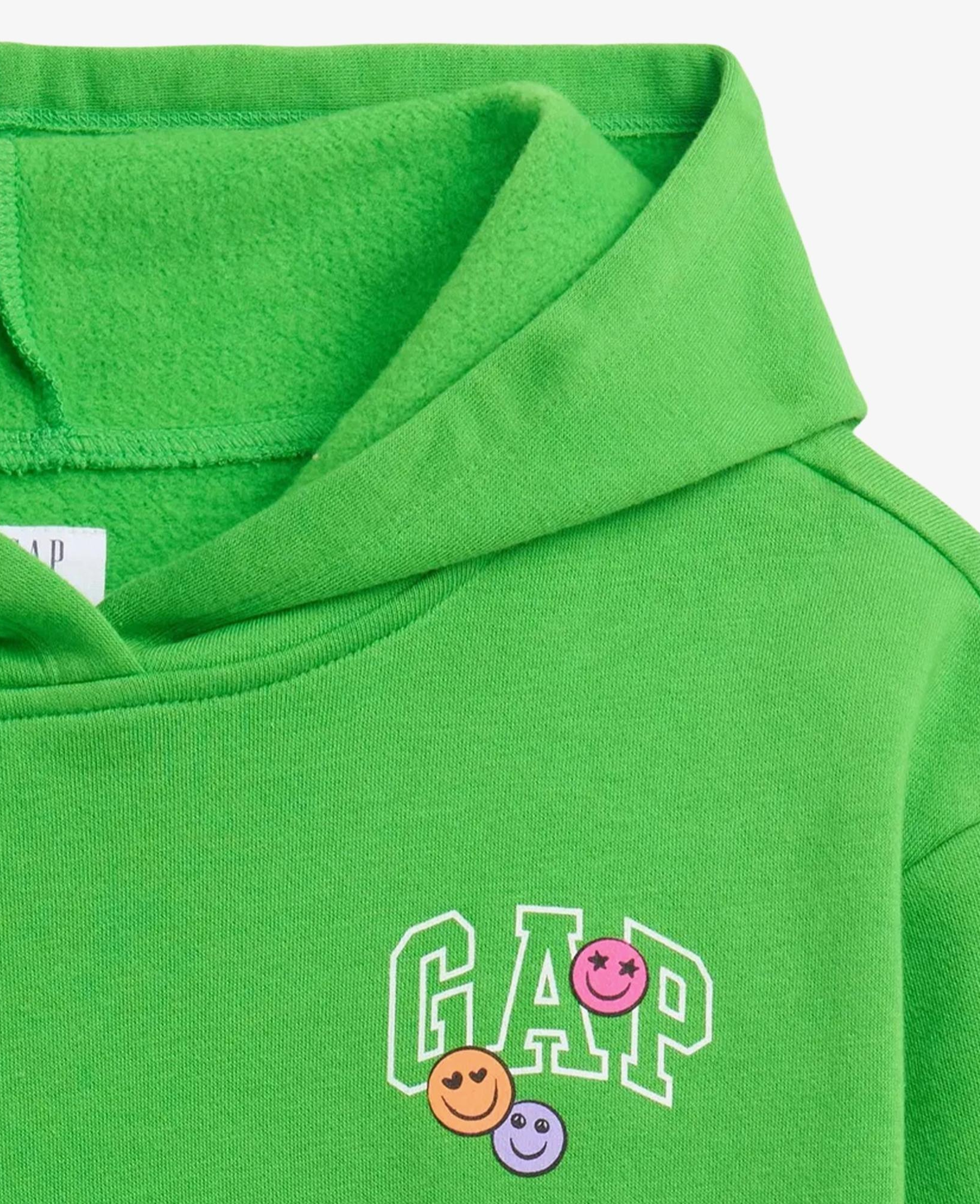 Gap Logo Pull On Çocuk Yeşil Sweatshirt