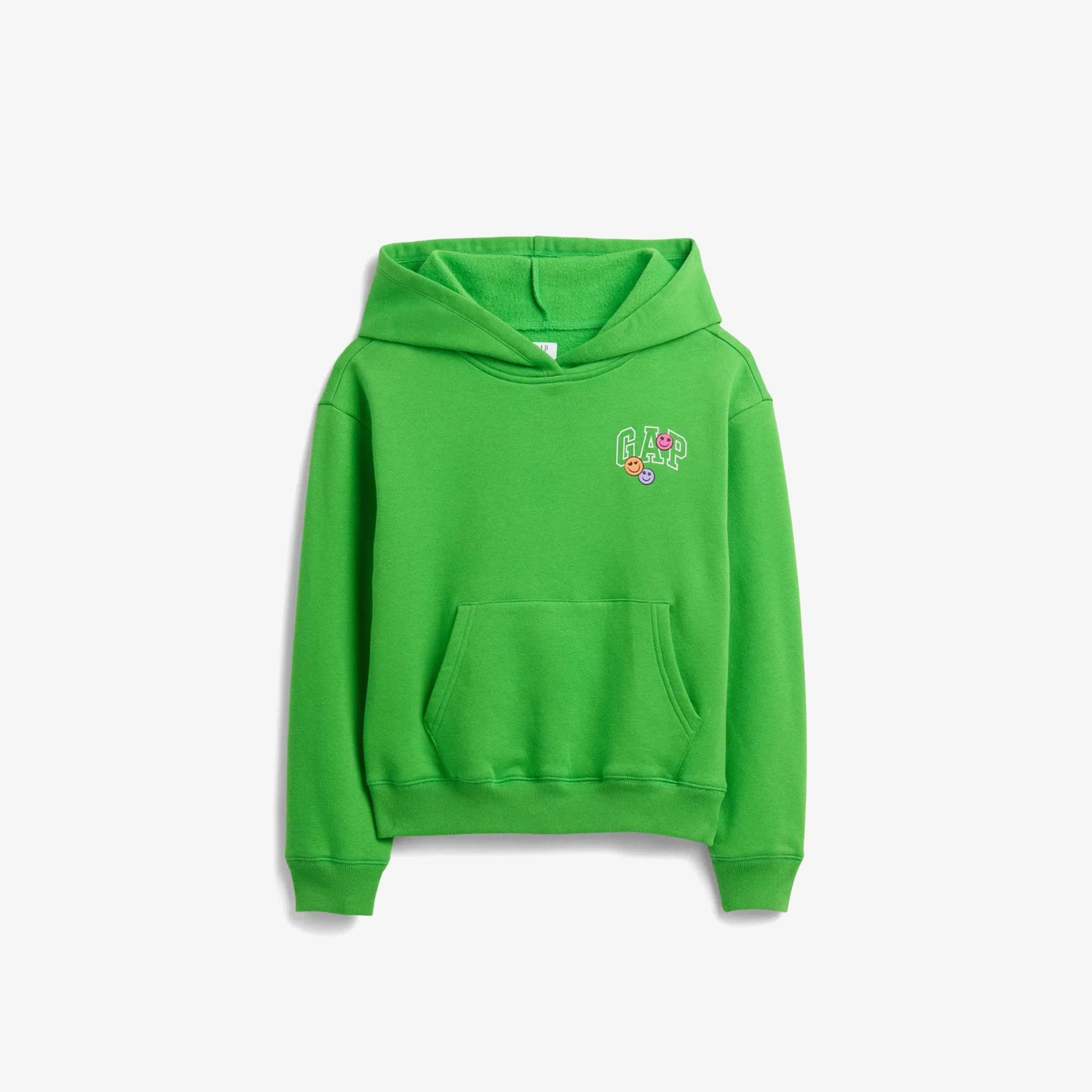 Gap Logo Pull On Çocuk Yeşil Sweatshirt