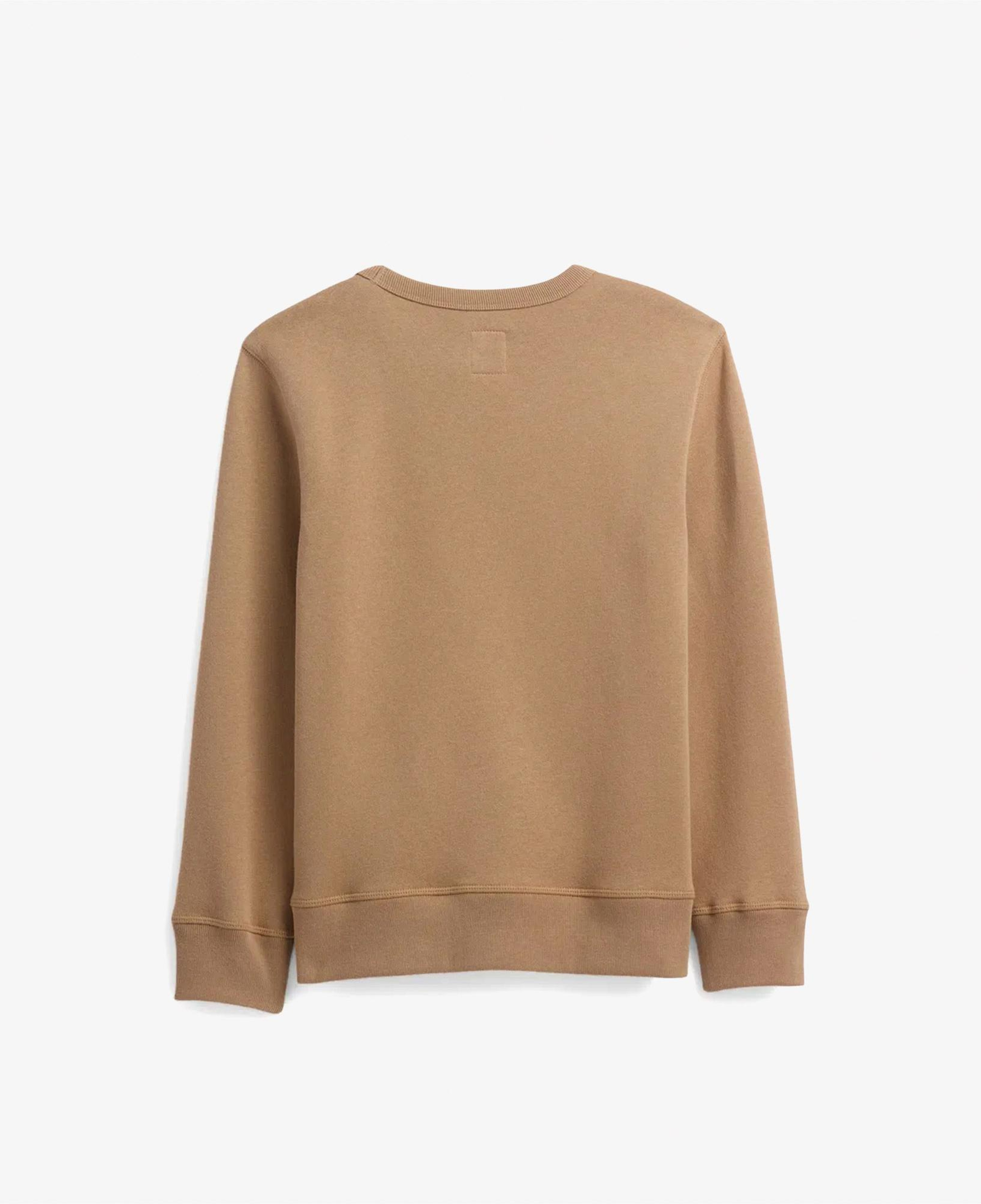 Gap V-Fa Logo Crew Çocuk Kahverengi Sweatshirt