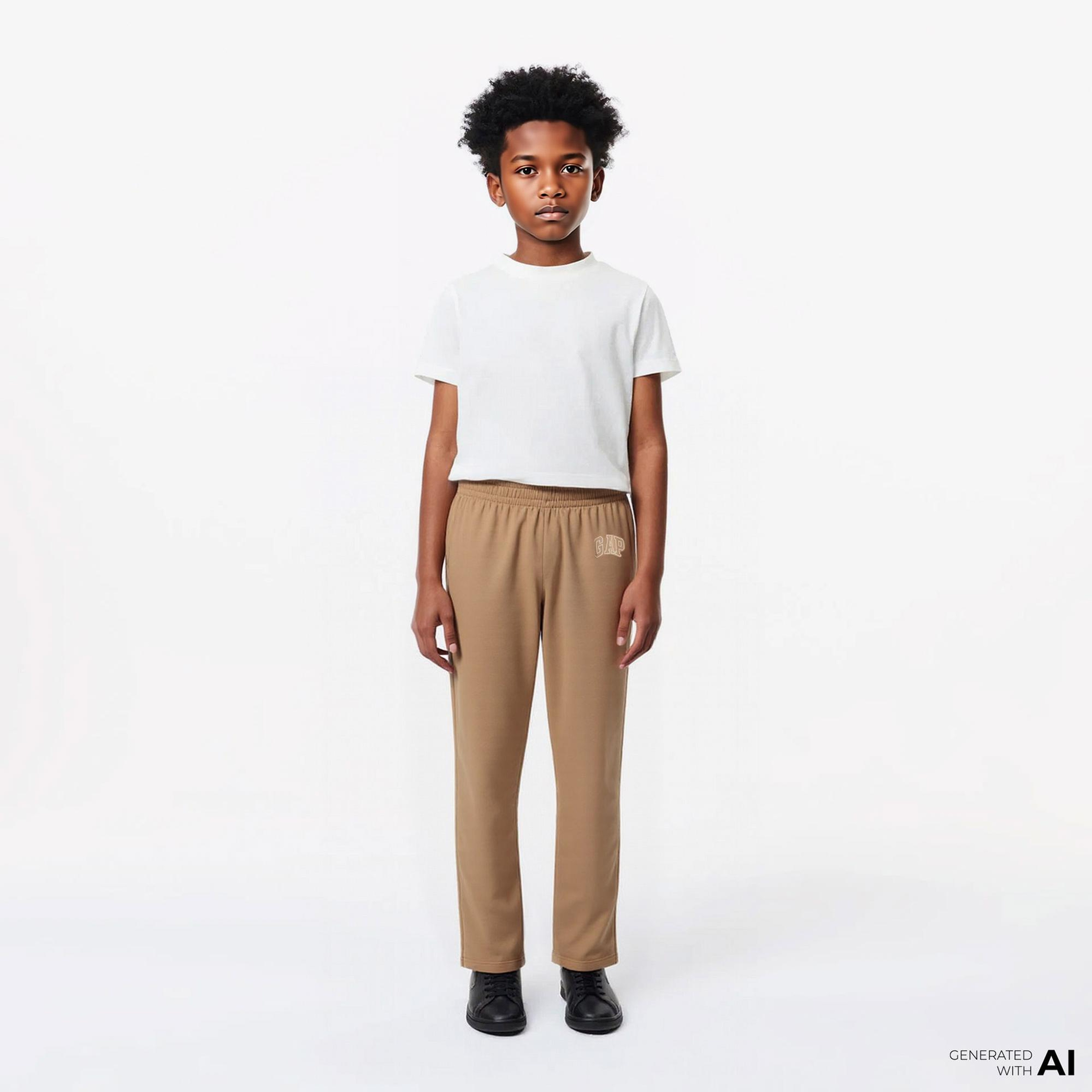 Gap V-Fa DB Çocuk Kahverengi Eşofman Altı