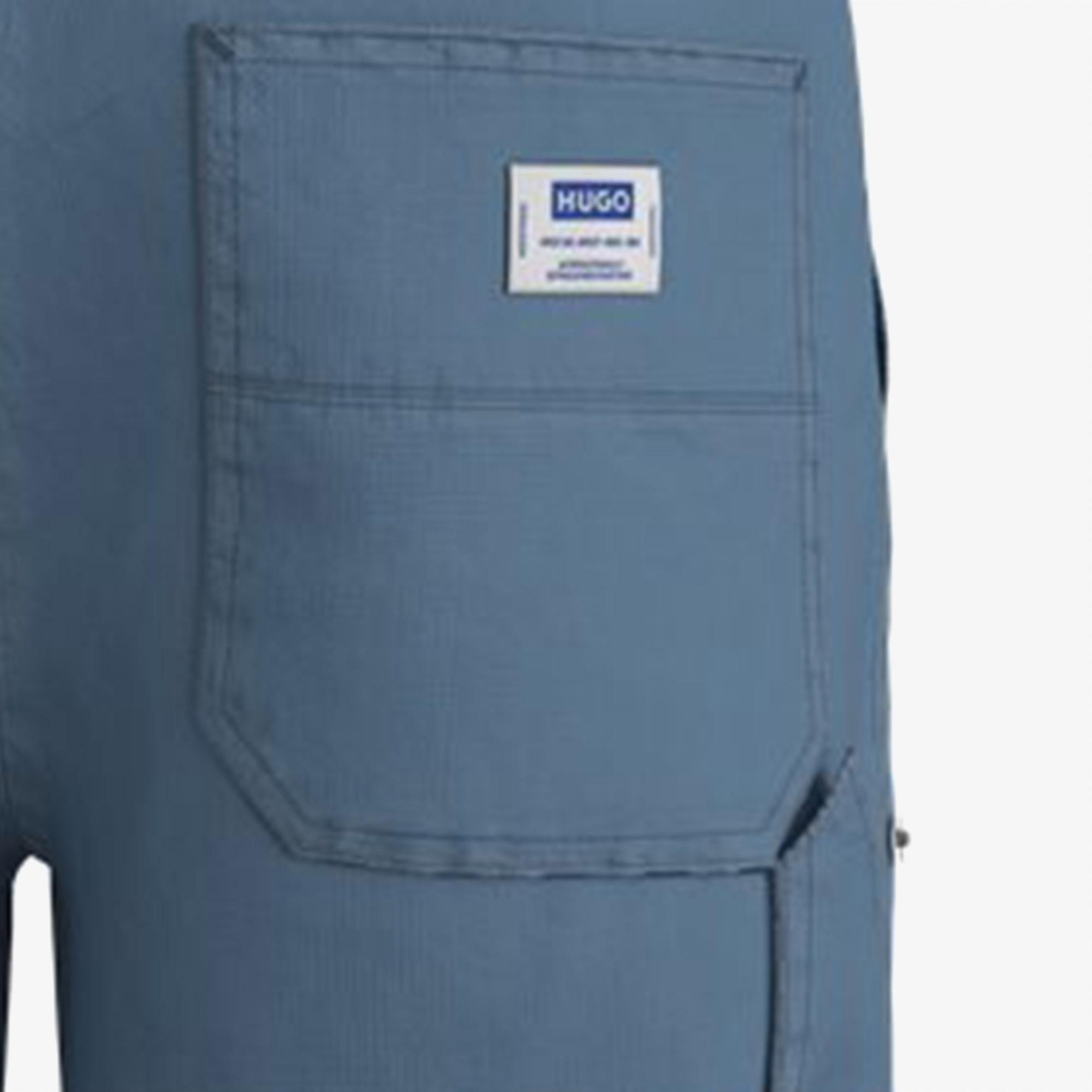 Hugo Boss Tapered Fit Erkek Mavi Pantolon