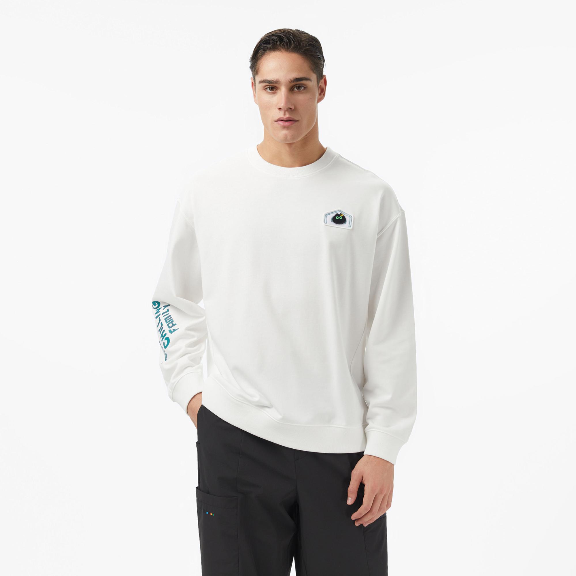 Anta Skaters Family Erkek Beyaz Sweatshirt