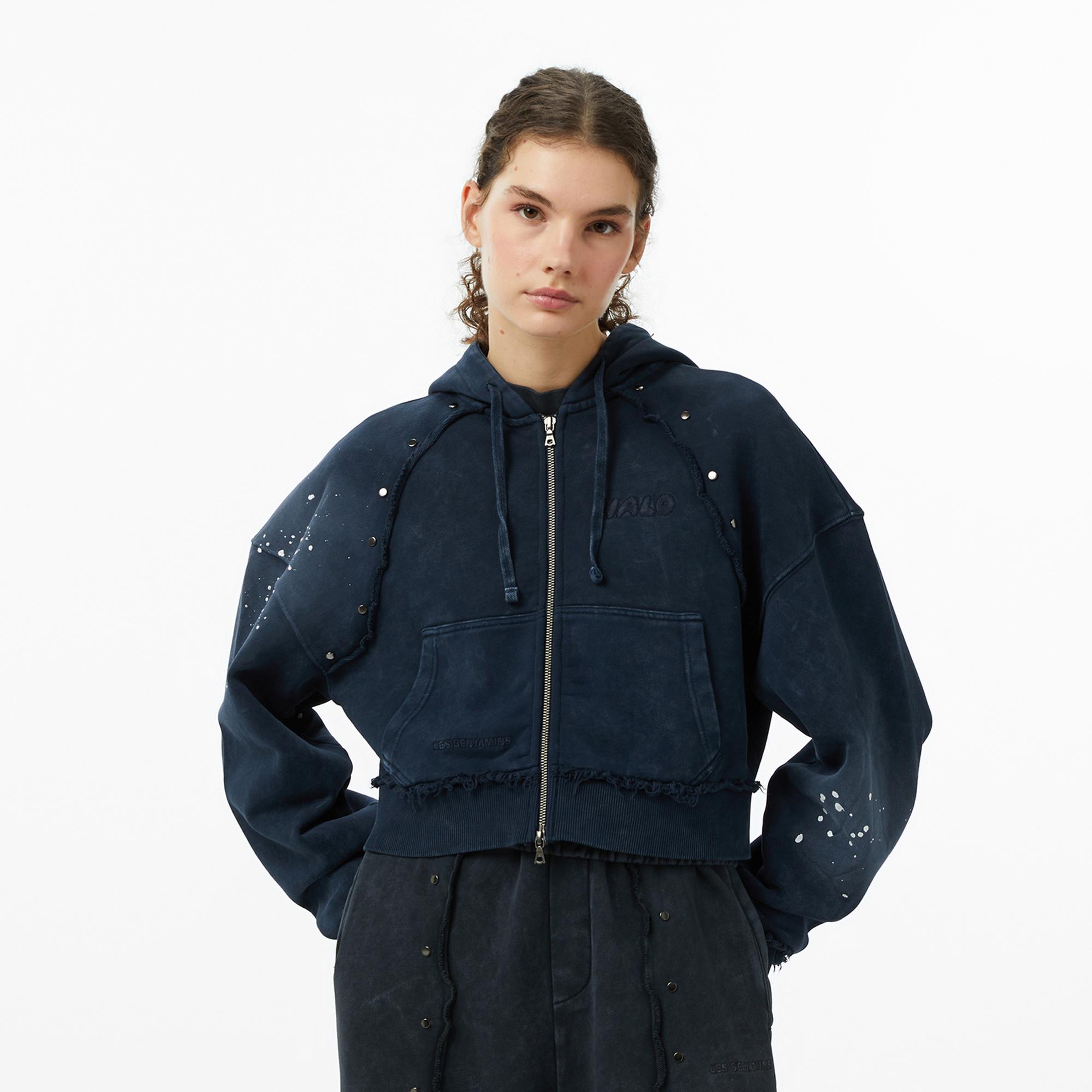 Les Benjamins Essentials 302 Kadın Mavi Sweatshirt