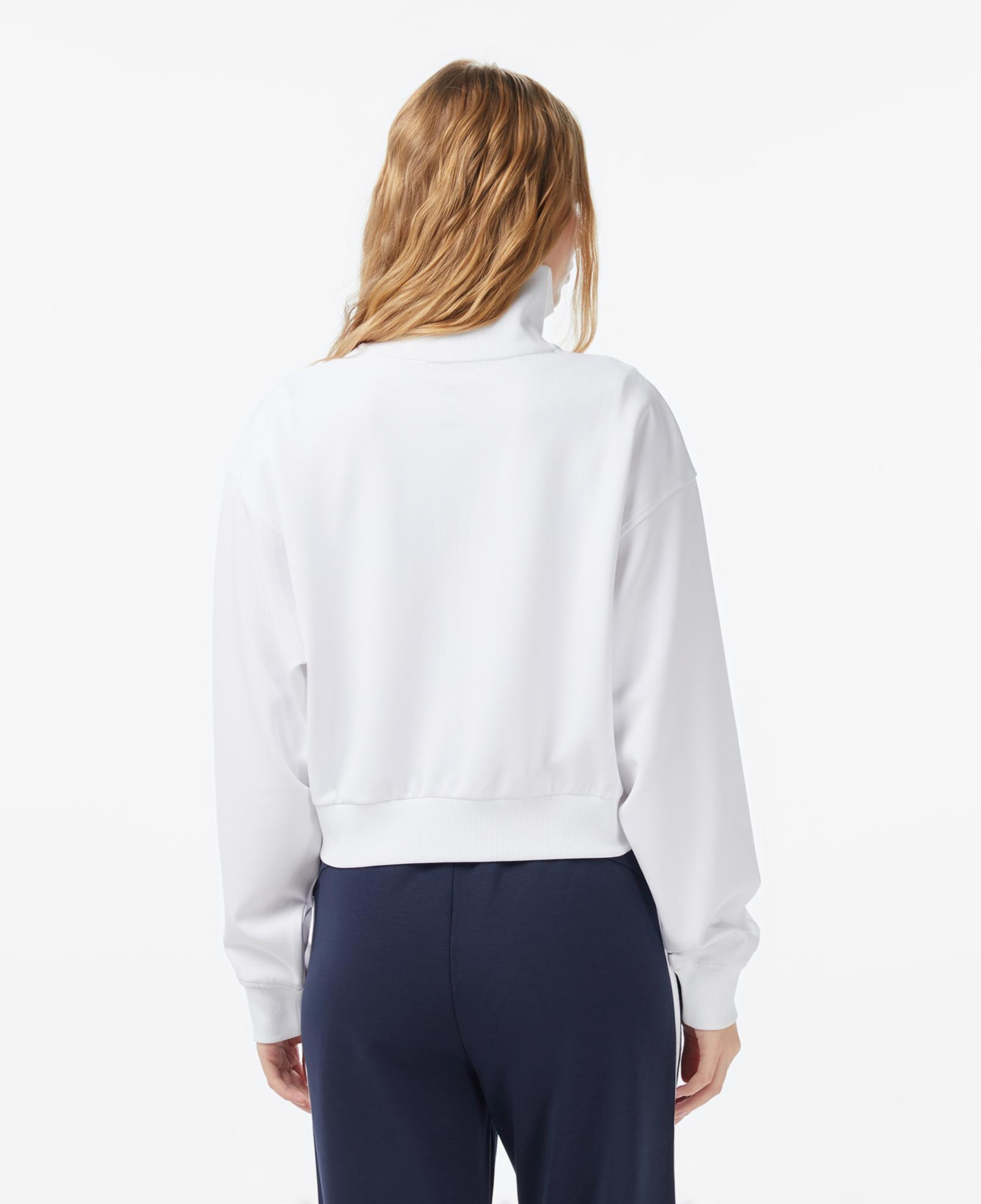 Anta Iconic Kadın Beyaz Yarım Fermuarlı Sweatshirt