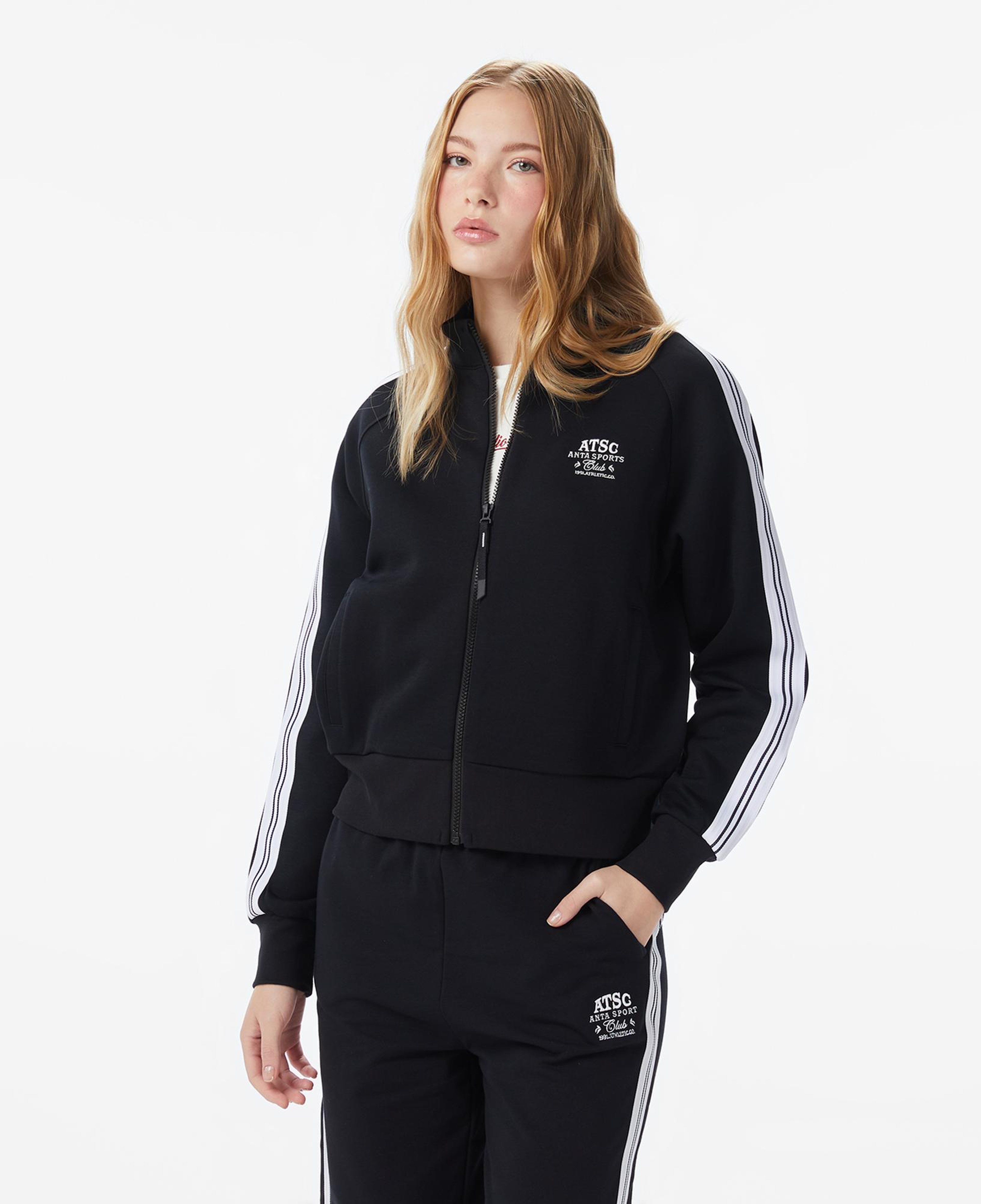 Anta Beach Party Siyah Kadın Eşofman Üstü