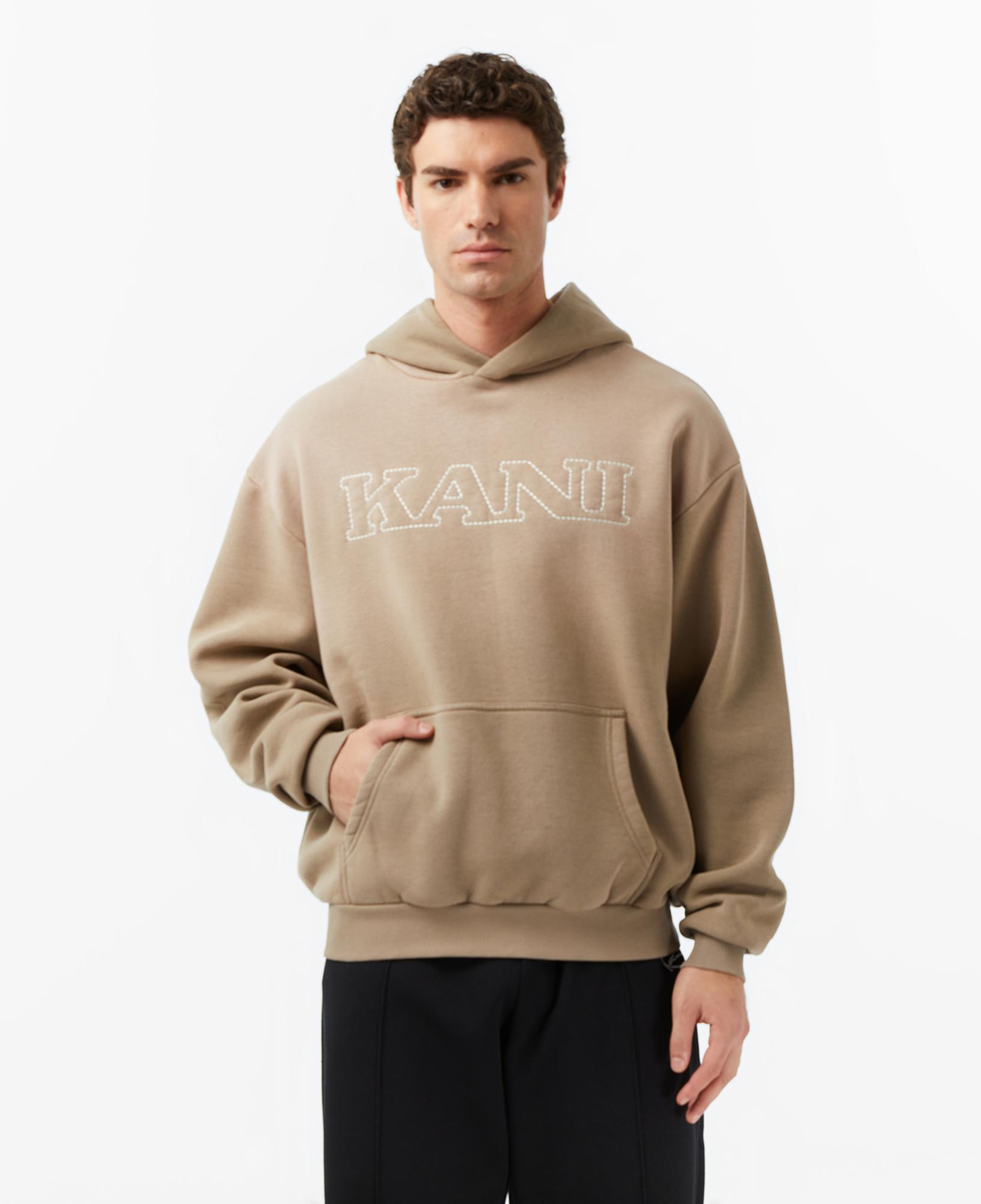 Karl Kani Retro Oversized Erkek Kahverengi Sweatshirt