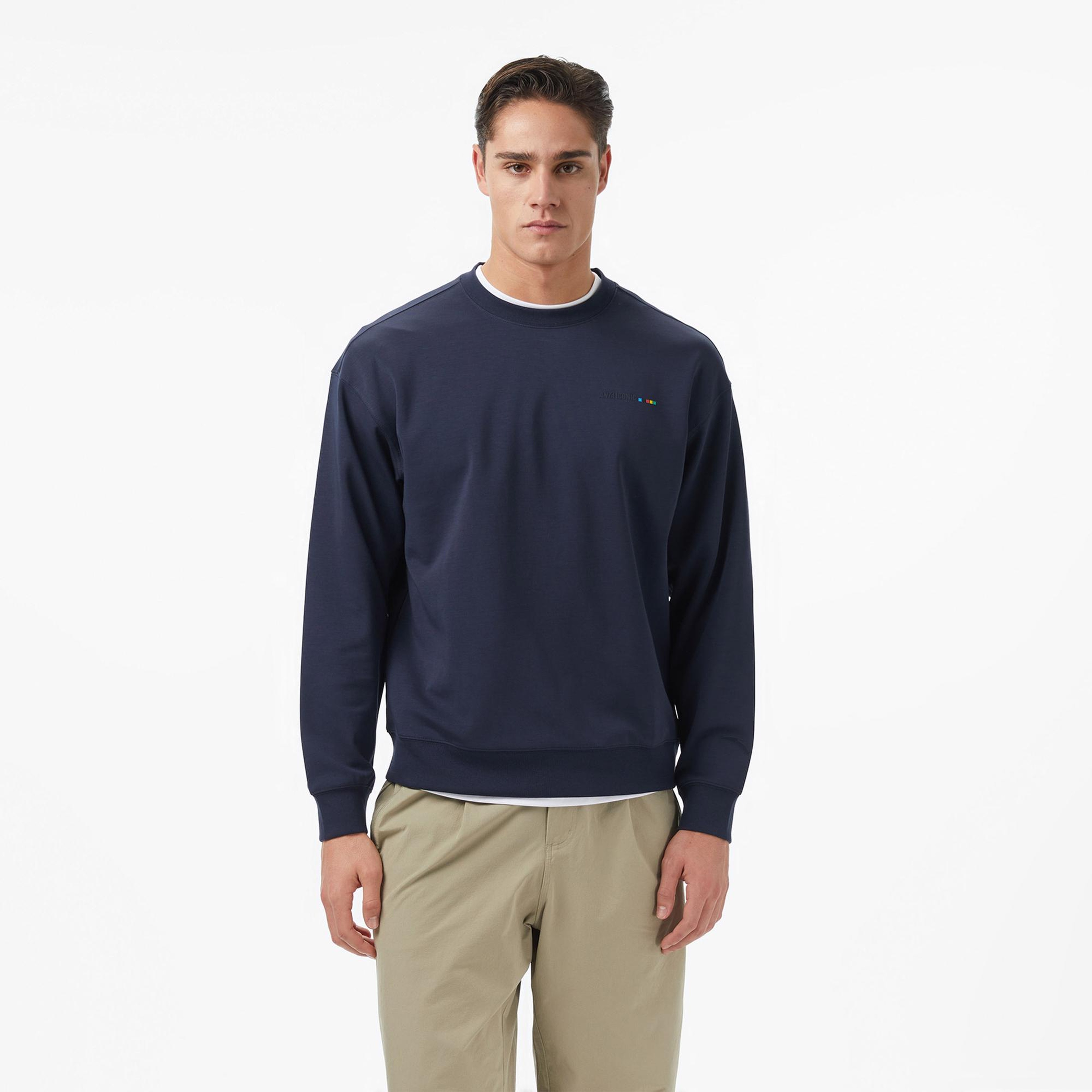 Anta Iconic Erkek Mavi Sweatshirt