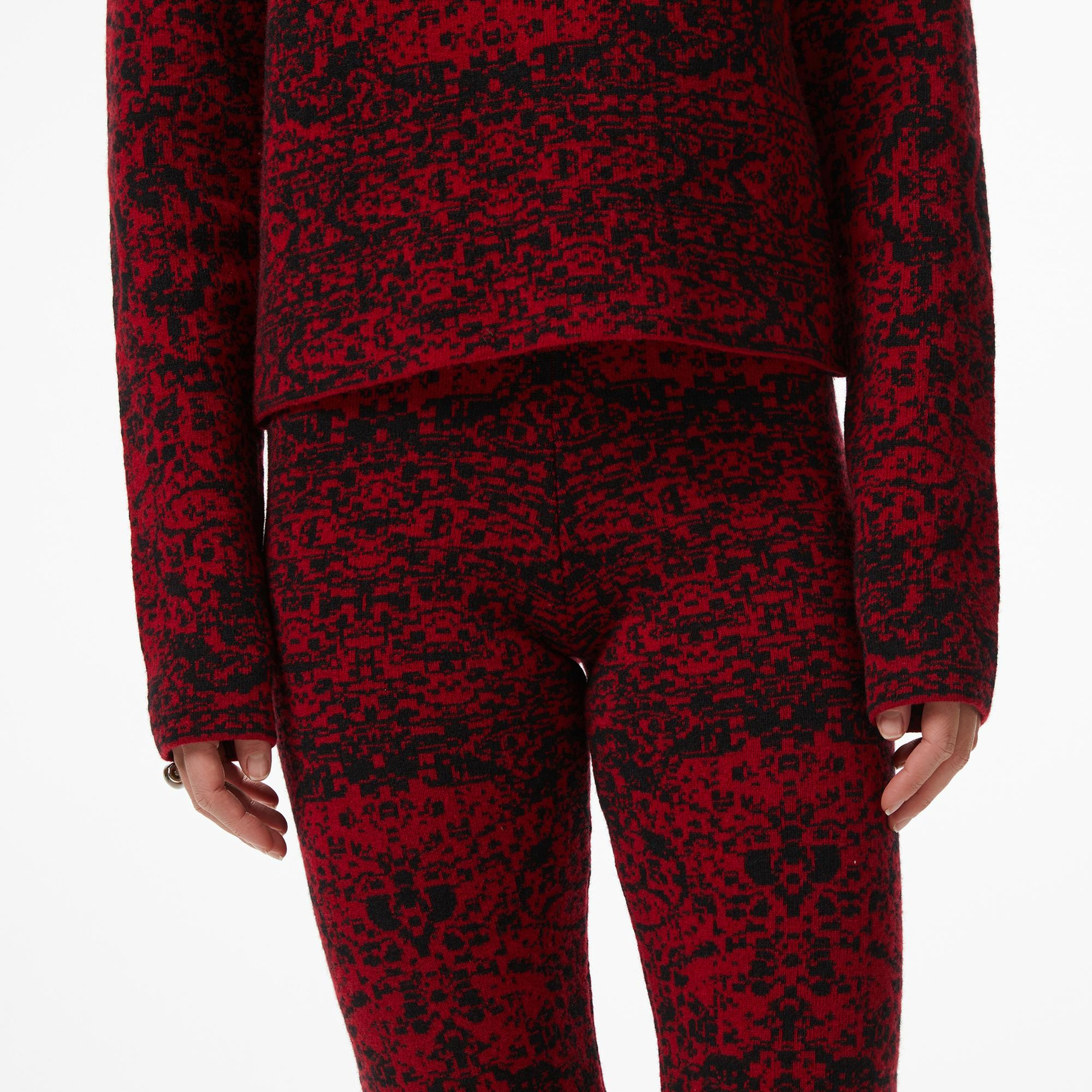 Les Benjamins Kırmızı Desenli Kadın Pantolon