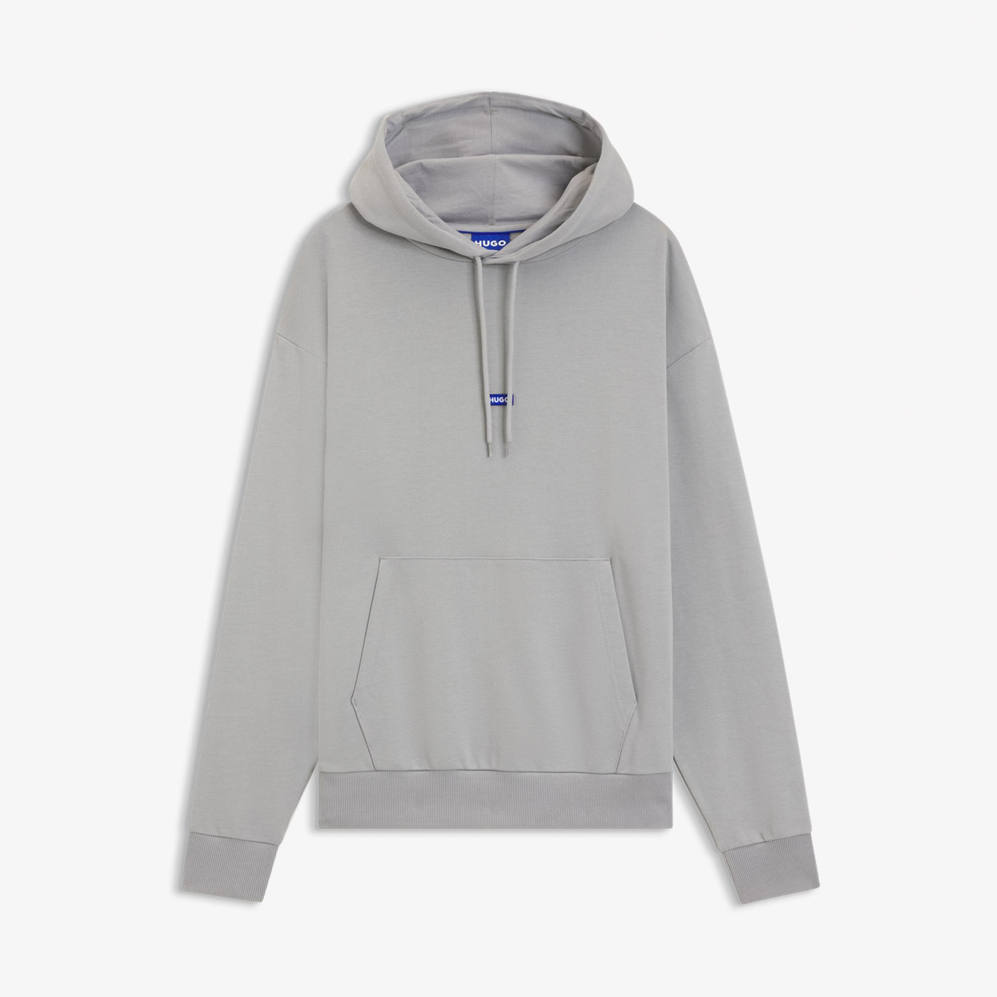 Hugo Boss Nalonso Erkek Gri Hoodie