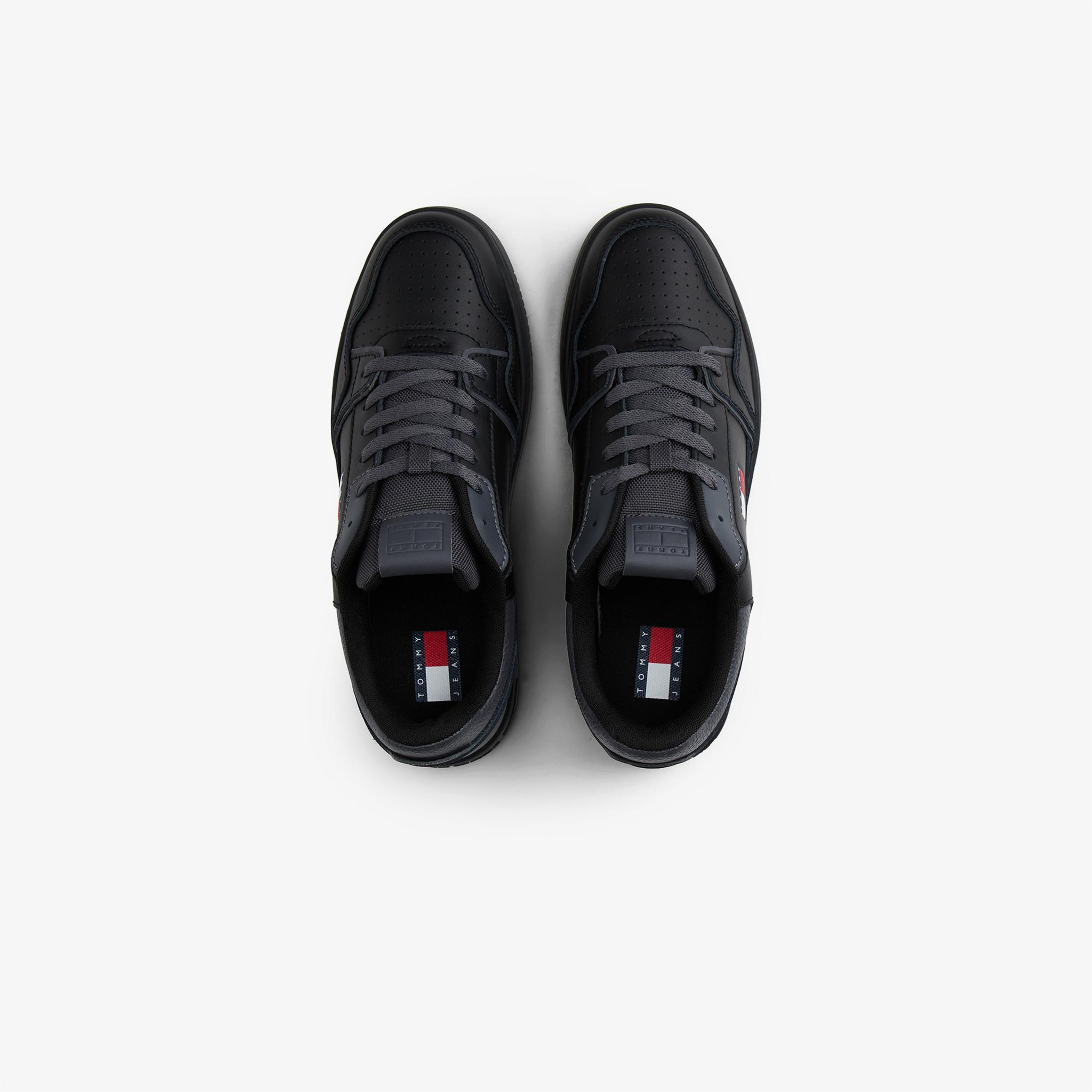 Tommy Jeans Retro Basket Kadın Siyah Spor Ayakkabı