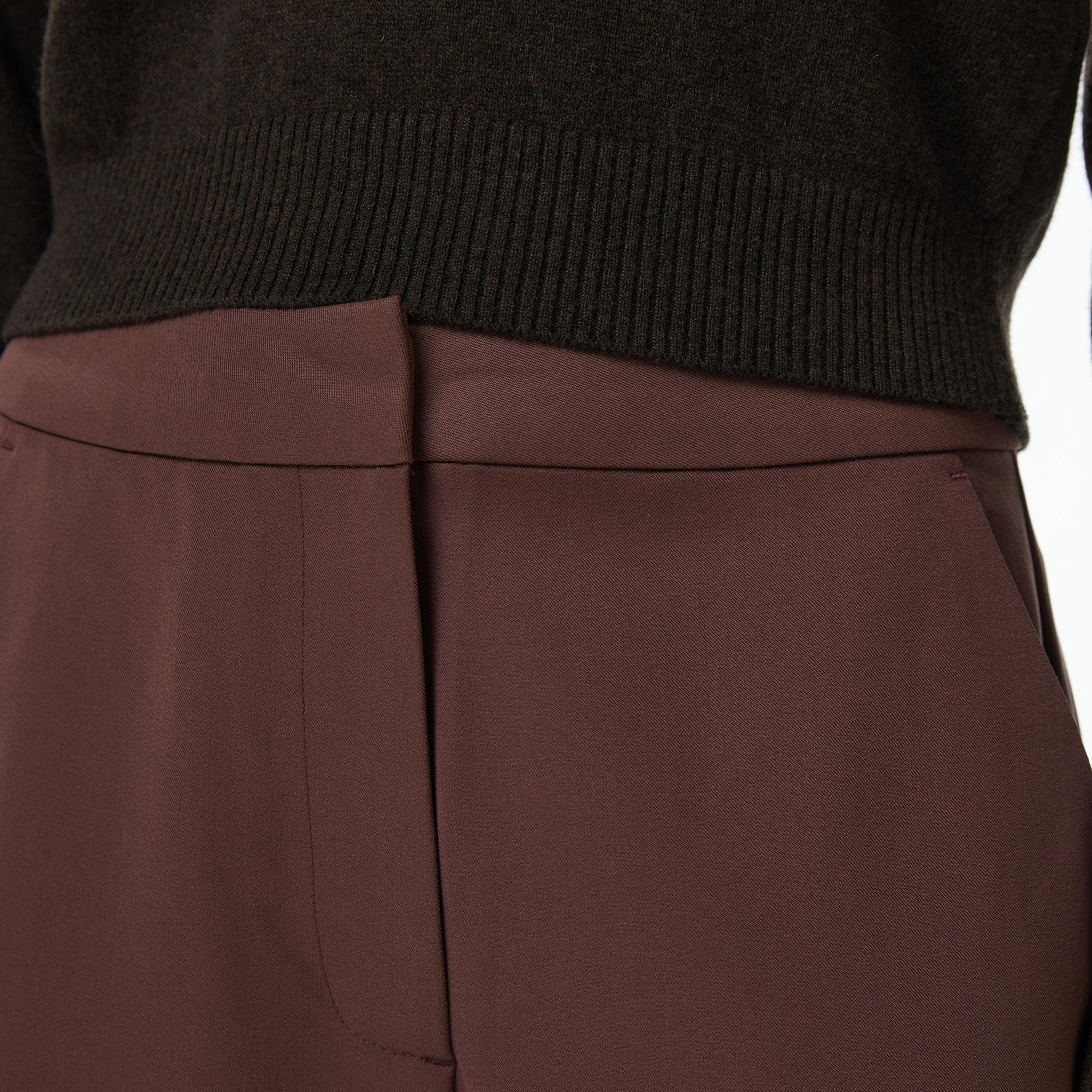 Les Benjamins Regular Fit Kadın Kahverengi Pantolon