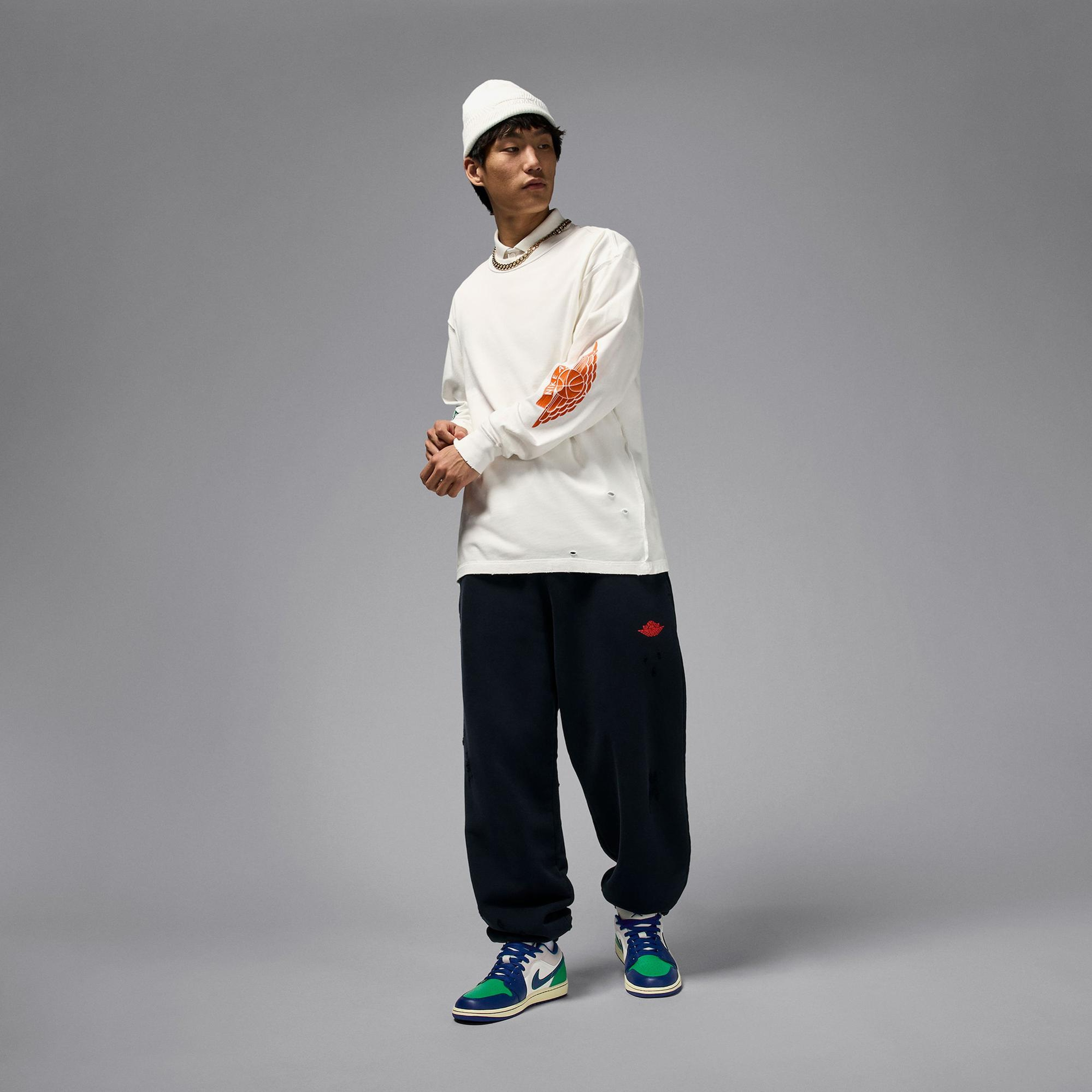 Jordan Air 1 Low Erkek Krem Spor Ayakkabı