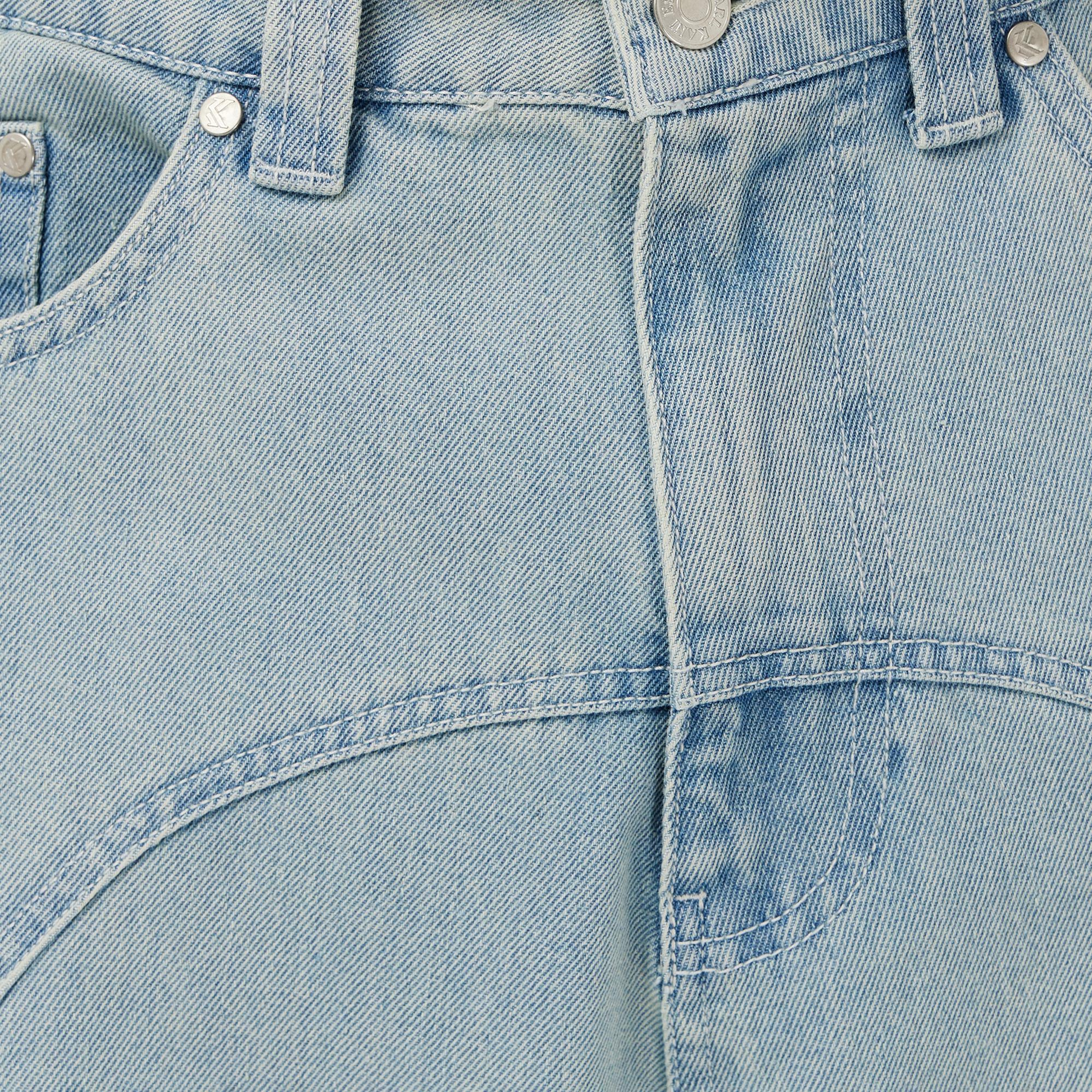 Karl Kani OG Washed Western Relaxed Baggy Erkek Mavi Pantolon