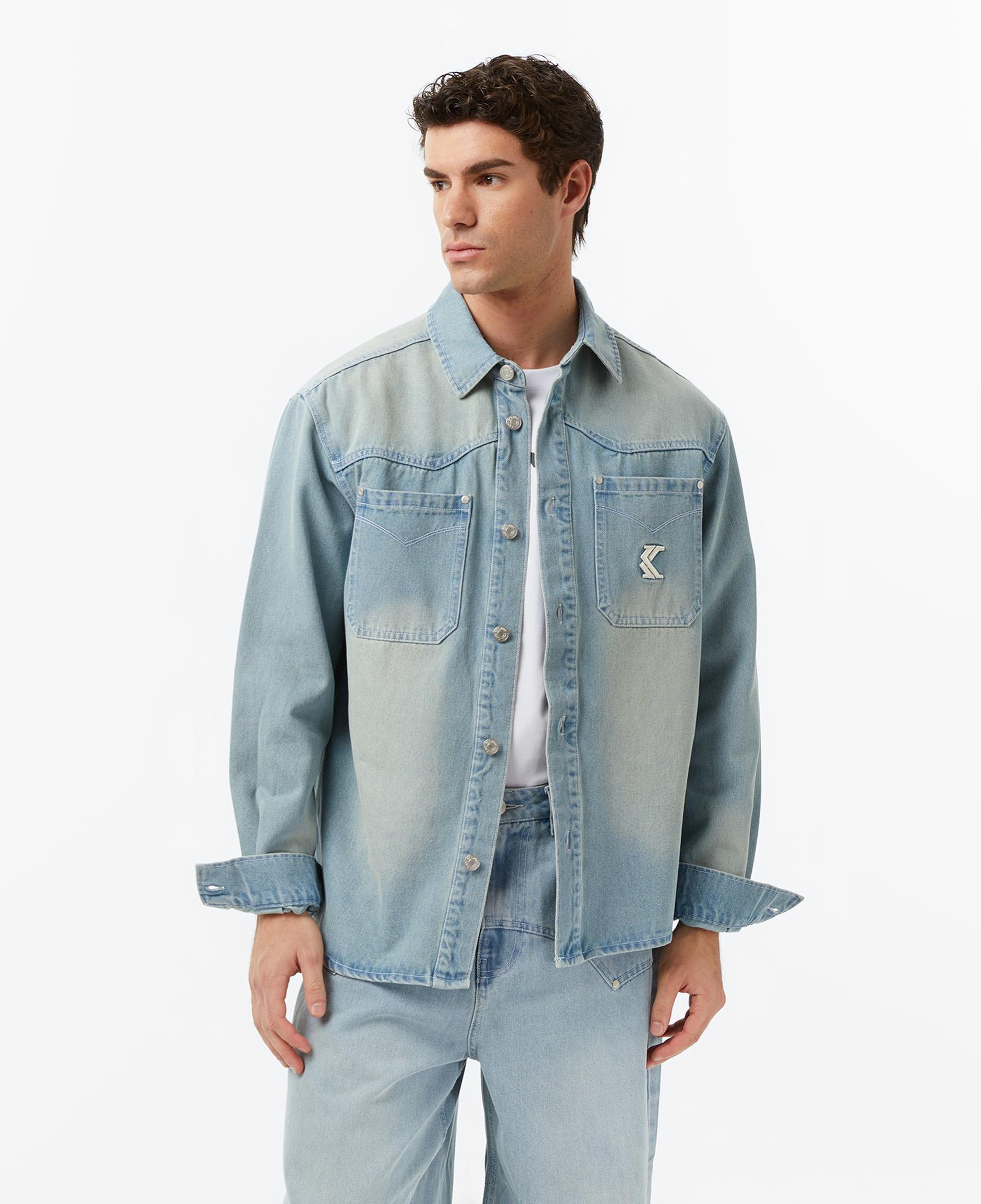 Karl Kani OG Western Denim Erkek Mavi Ceket